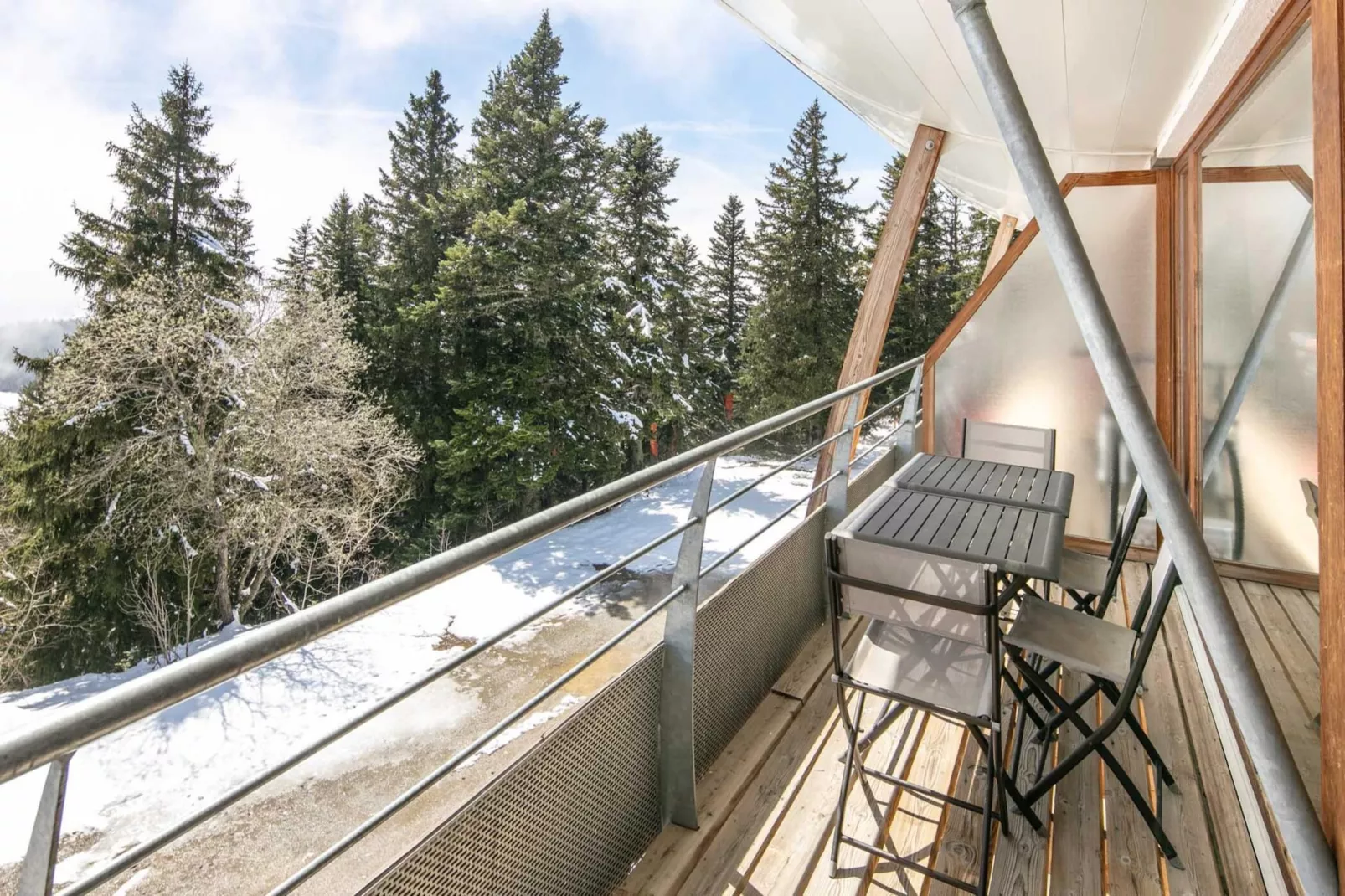 V du Bachat Arolles A n°26 - 2P4-Terrassenbalkon