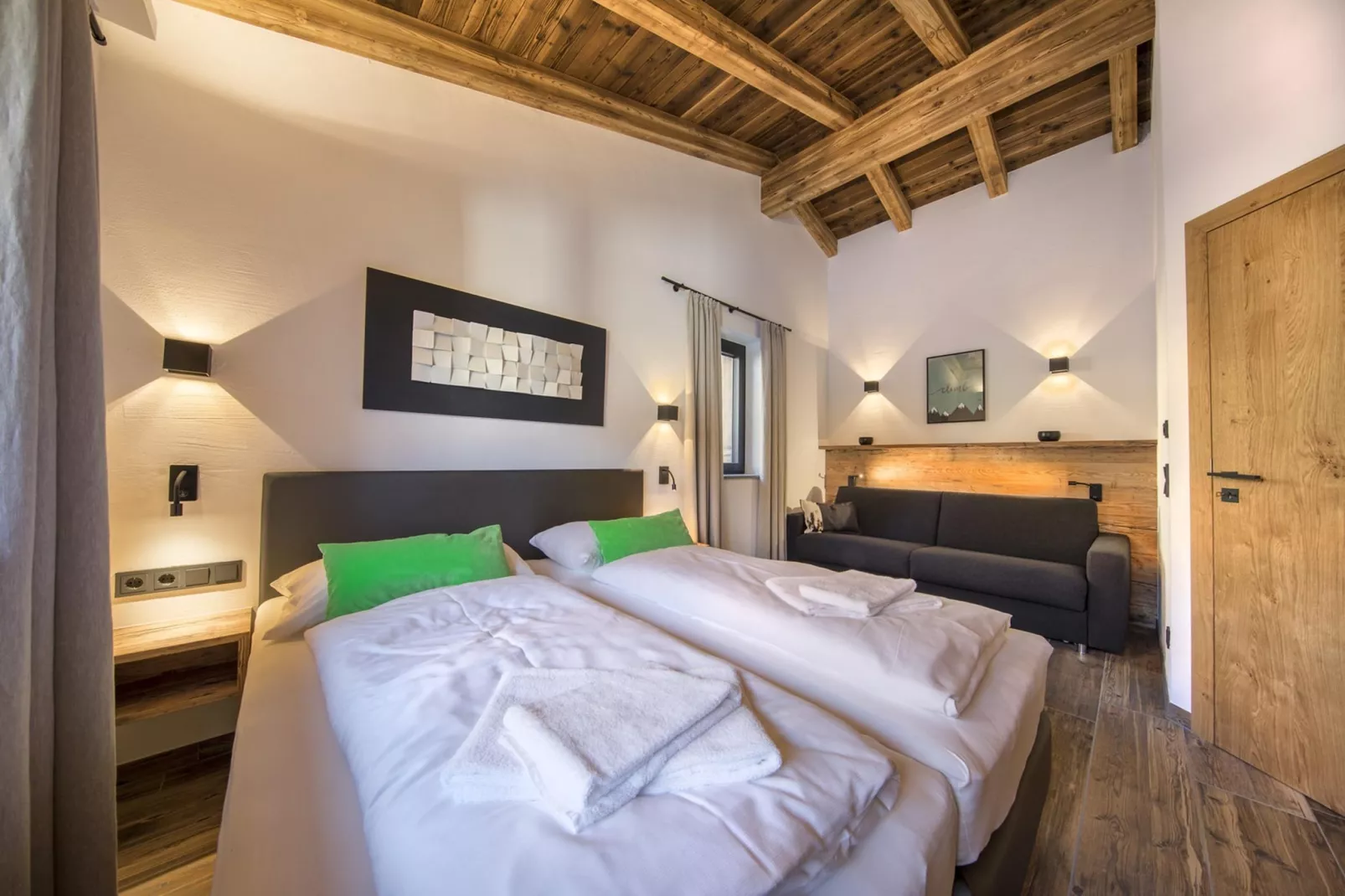Nationalpark Chalet Schwarze Wand-Bedroom