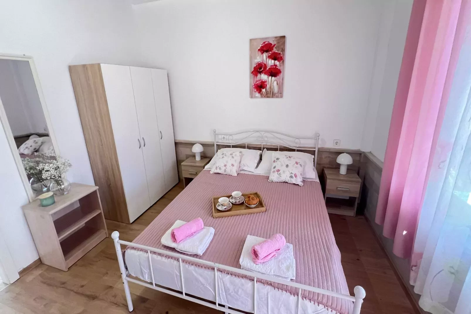Apartmani Vela Makarska - Two Bedroom Apartment With Balcony-Bedroom