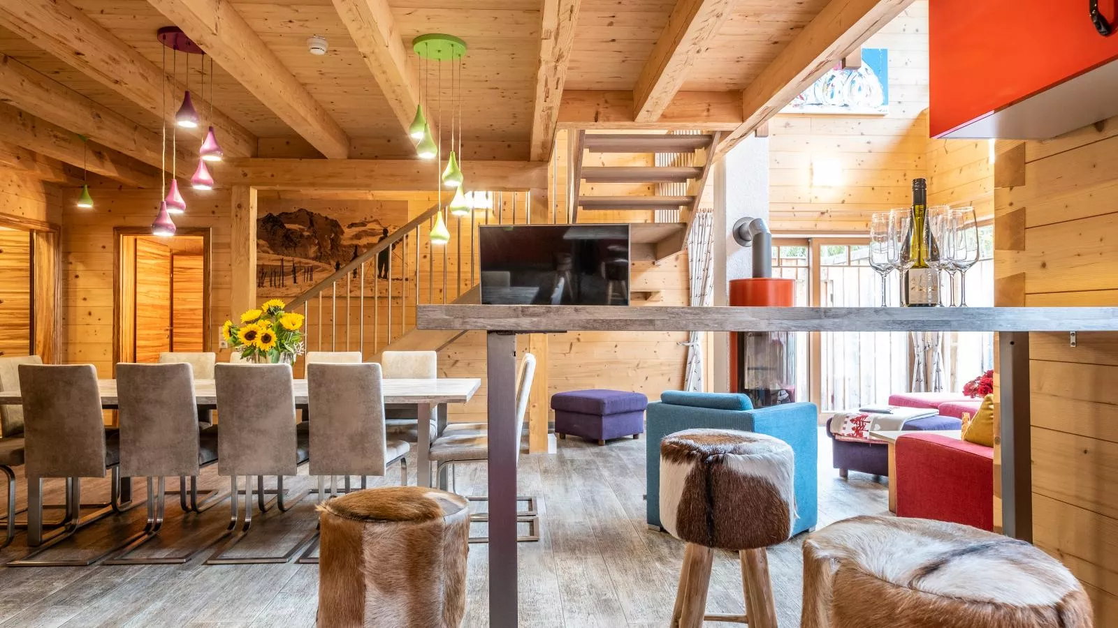 Luxury Lodge Kaprun XL-Dining room