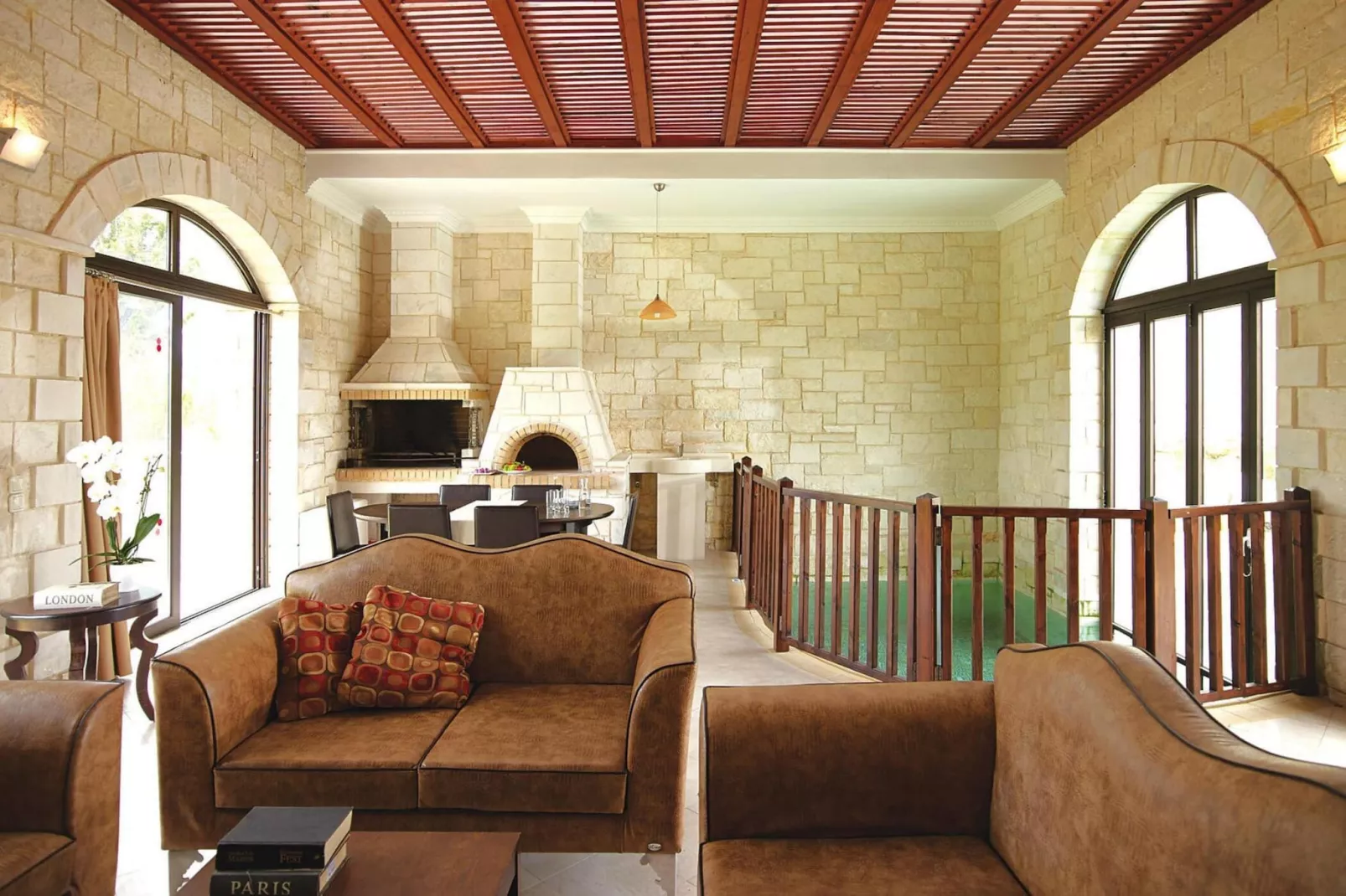 Caldera Villas Platanias - 2-bedroom Villa 180 qm-Wohnzimmer