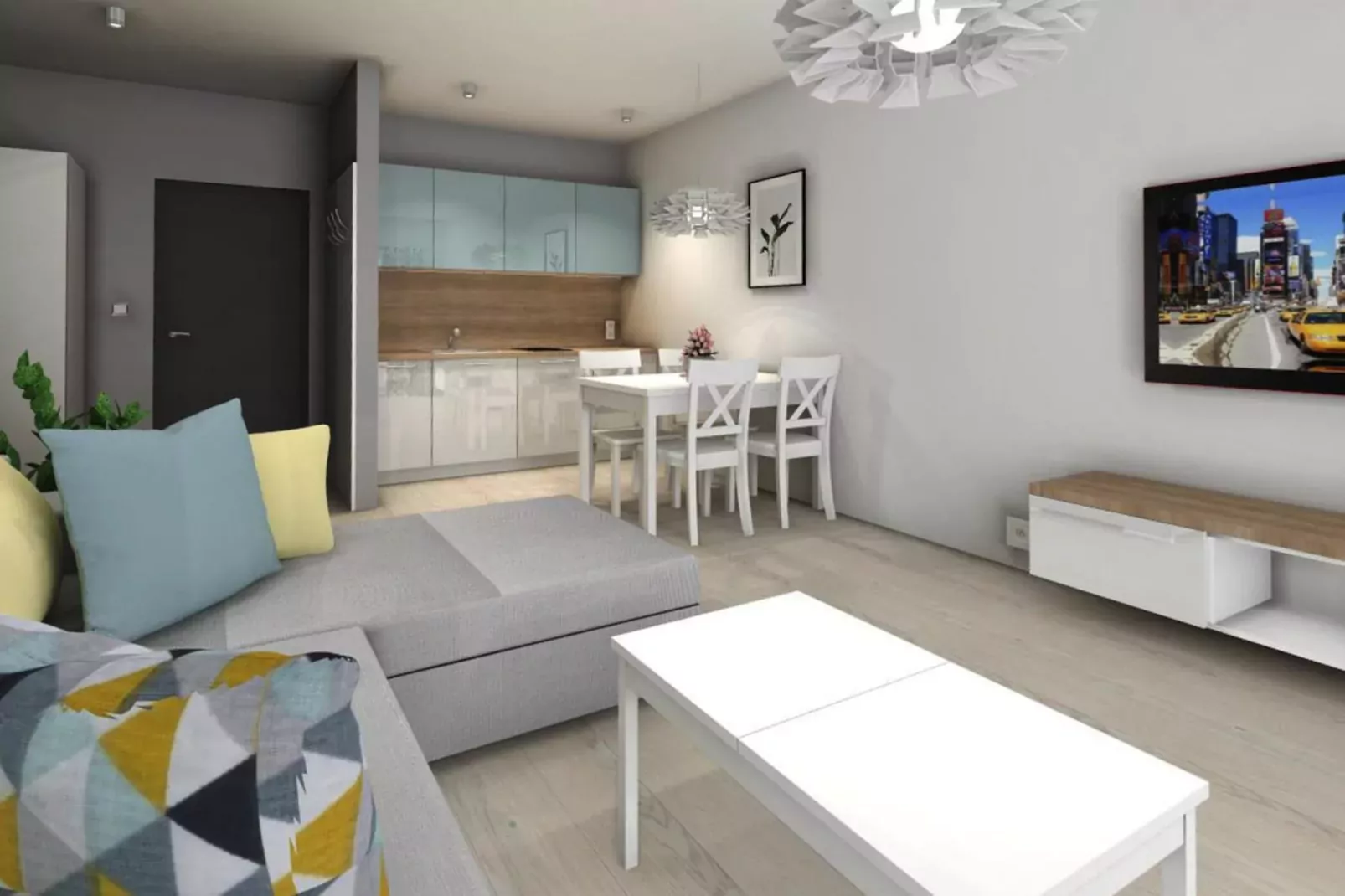 Apartamenty przy Nadmorskiej 104 38m2 Grzybowo-Living room