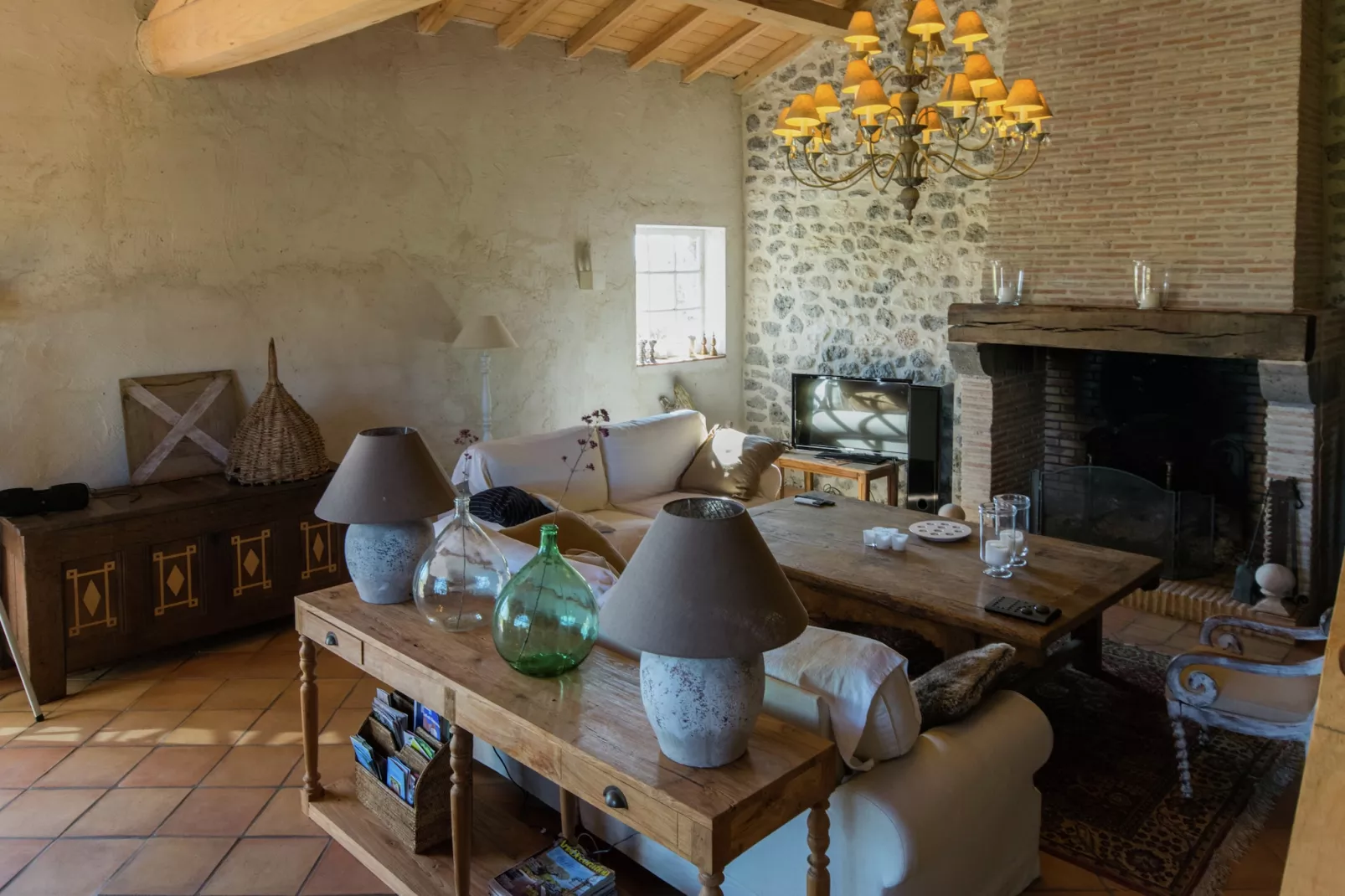 Mas d'Ourbise Penan-Living room