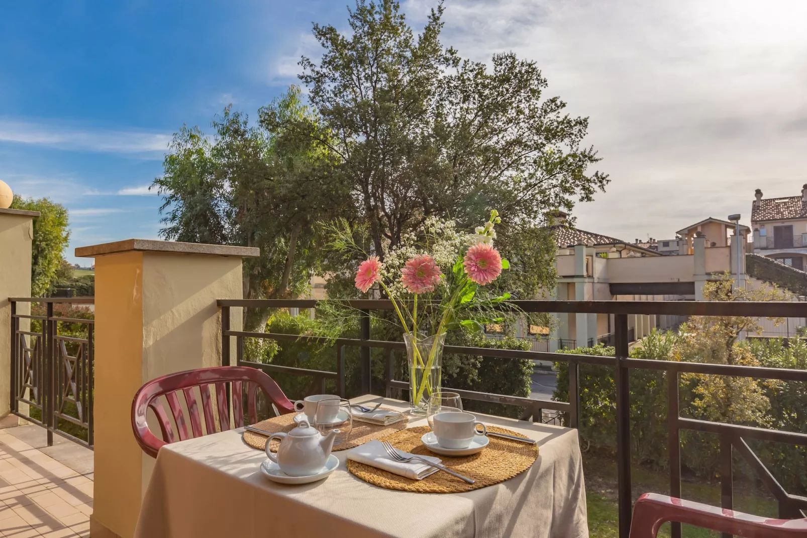 Quadrilocale vista giardino 217-Terrace balcony
