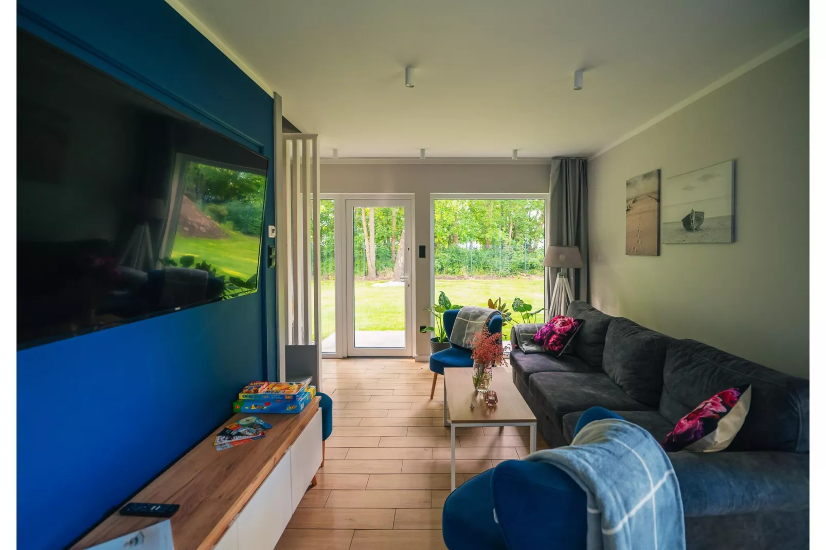 Villa Hoff Ferienhäuser Domek 6 Pers-Living room