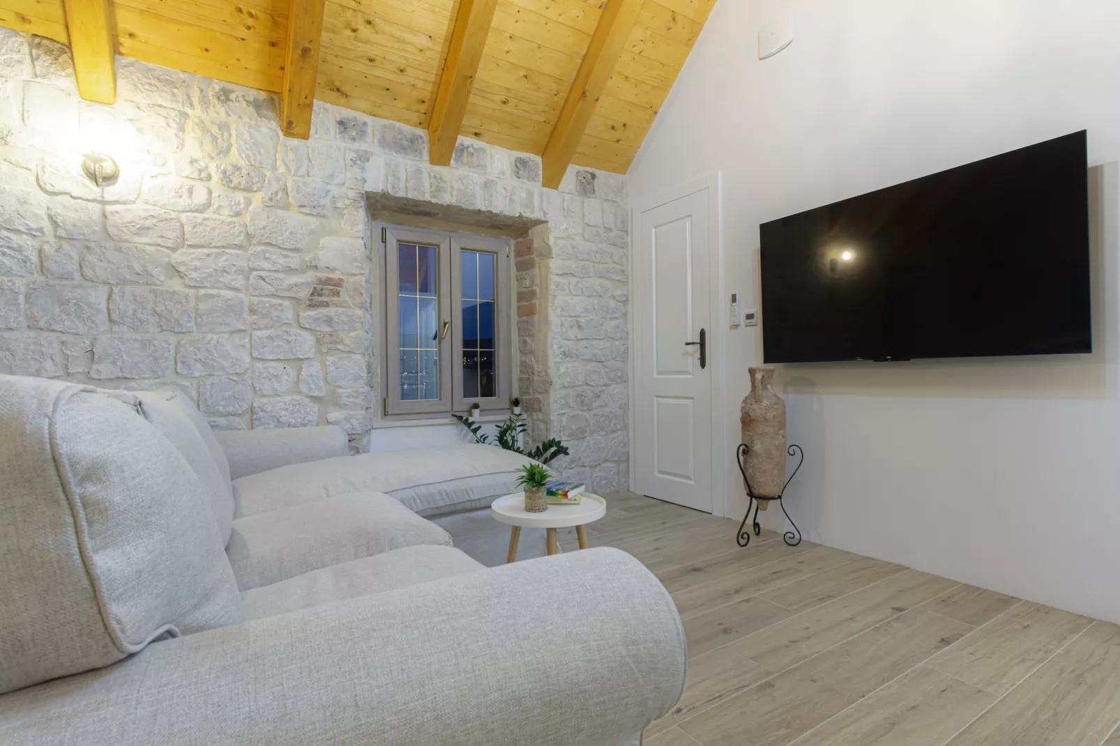 Stone House Trogir-Living room