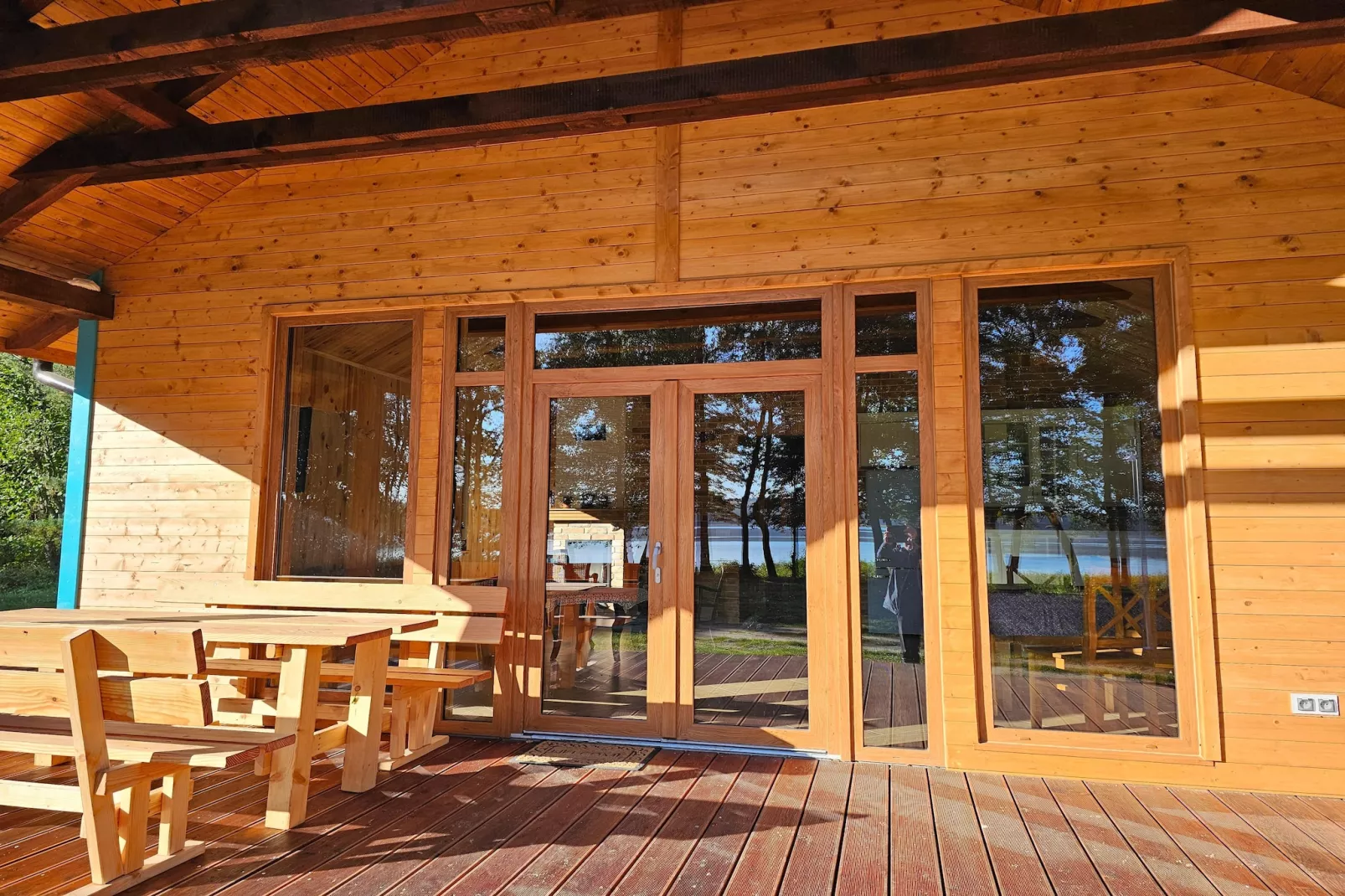 	Domek wakacyjny NIEZAPOMINAJKA dla max 4 osób Grąbczyn-Terrassenbalkon