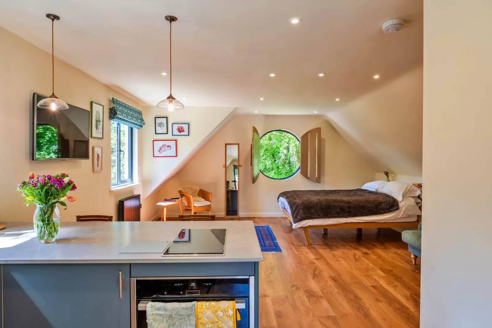 Dingles Farm Annexe-Schlafzimmer