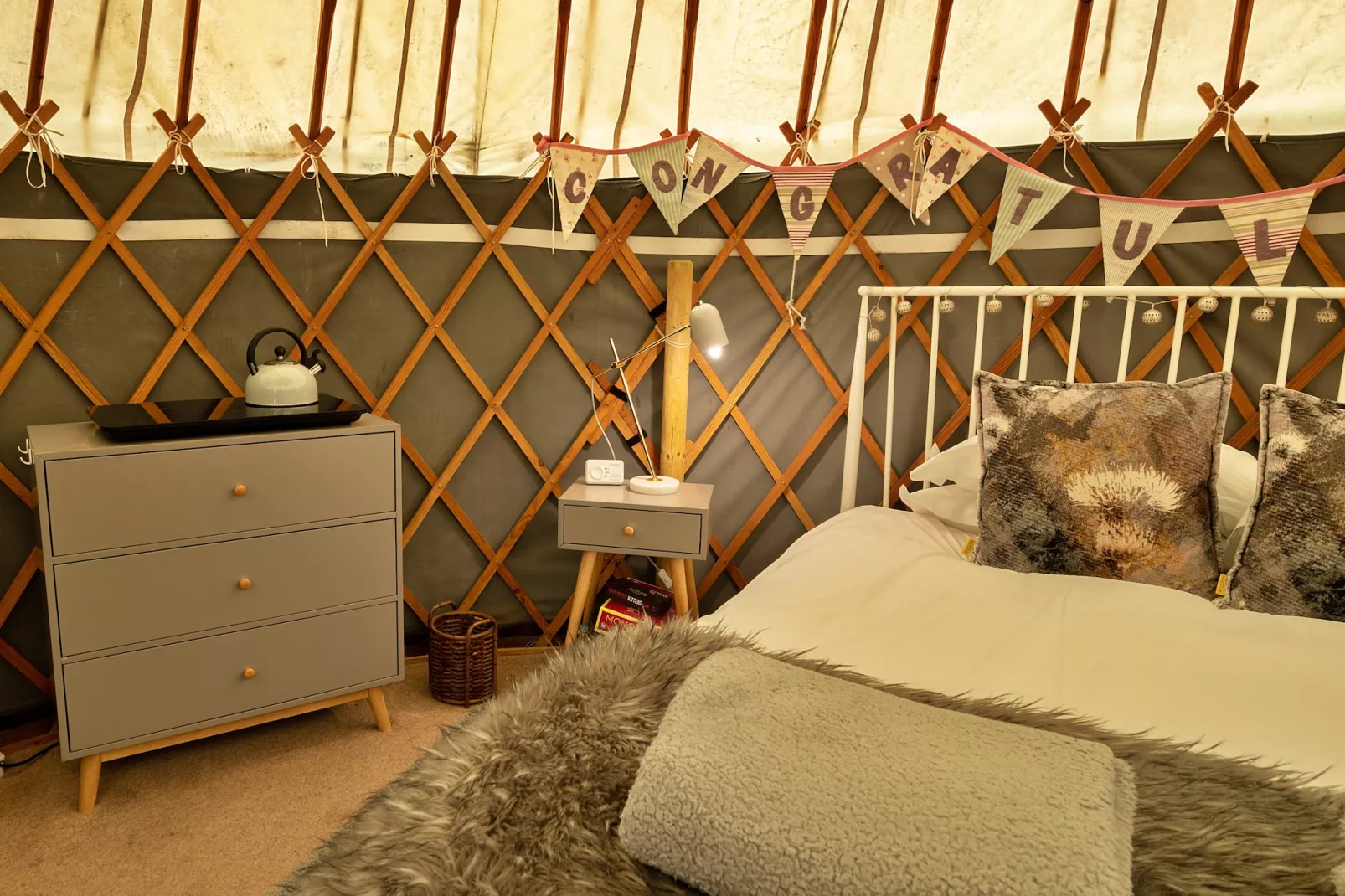 Heather Yurt-Schlafzimmer