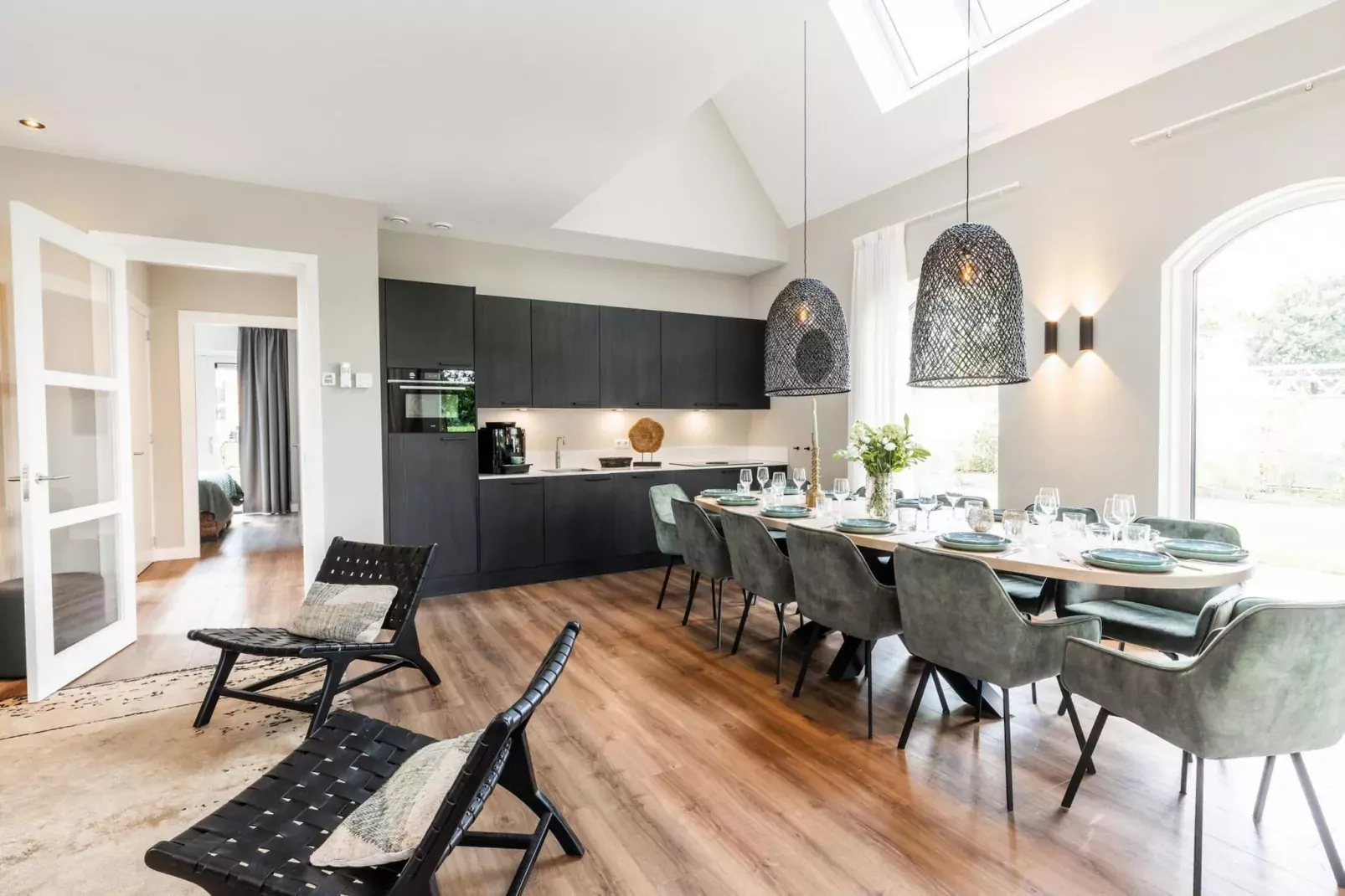 Bos Villa met Sauna  8 personen-Esszimmer