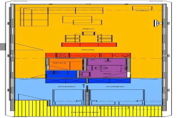 Hausboot Xenia-Grundriss