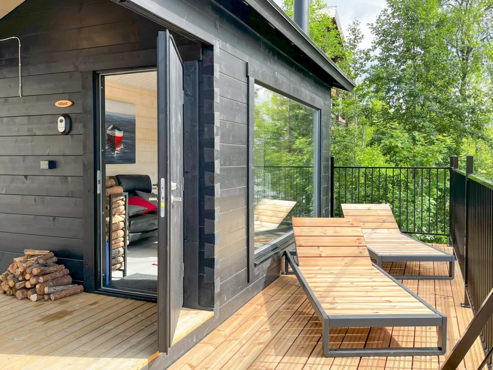 Rakkaranta d, beach house, two skipasses-Dehors
