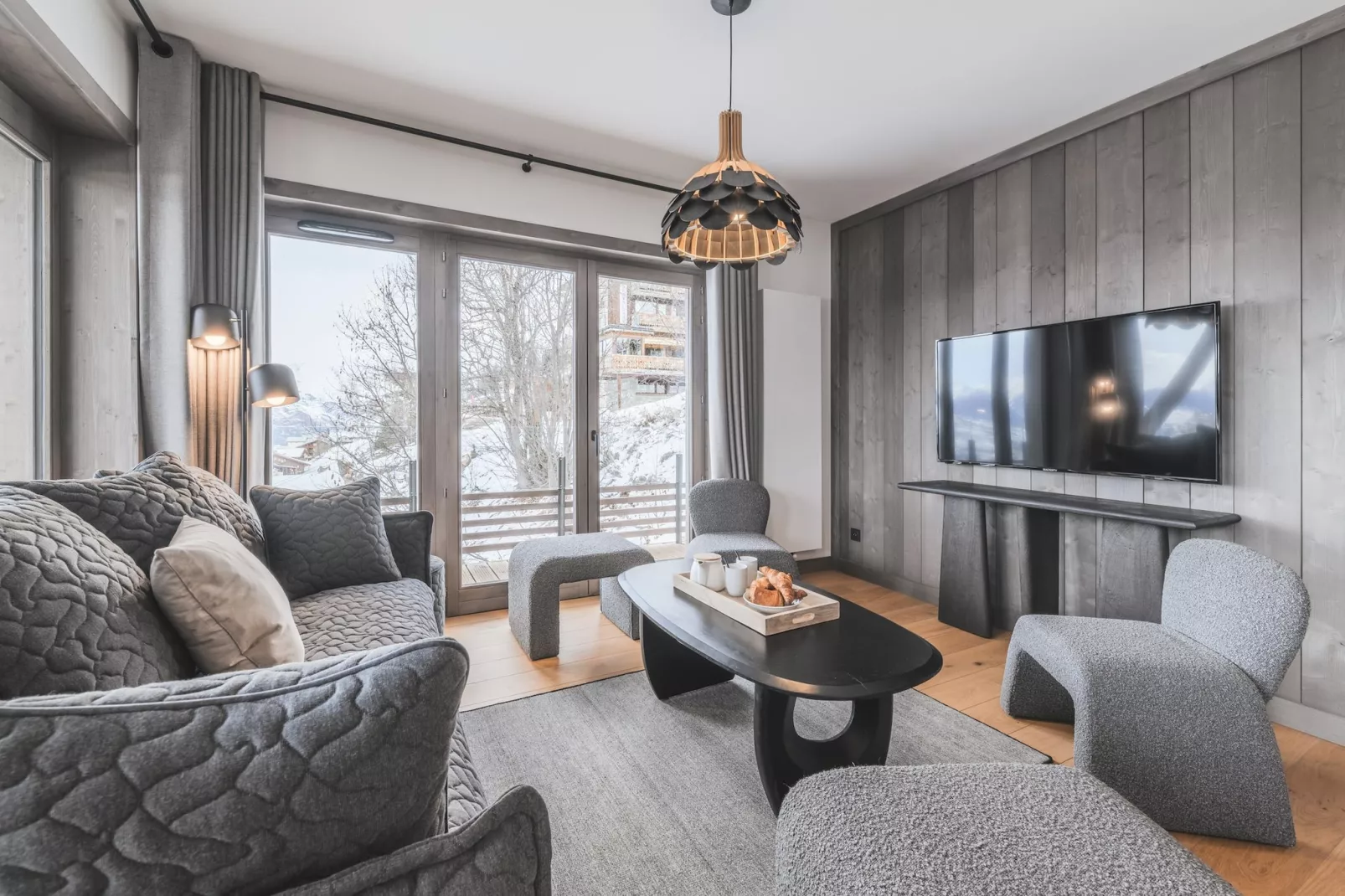 Résidence PLAN PEISEY Le Quartz -A36S-Living room