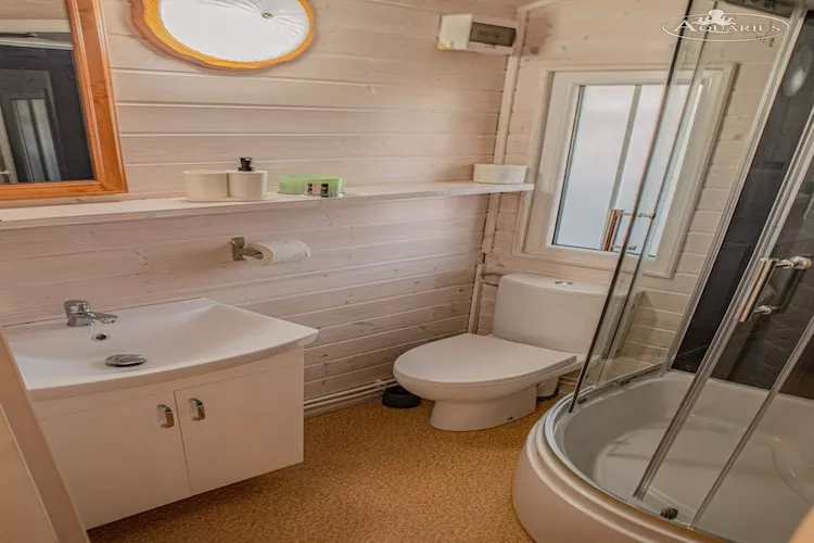 Domki Aquarius - dla 3 osób-Badezimmer