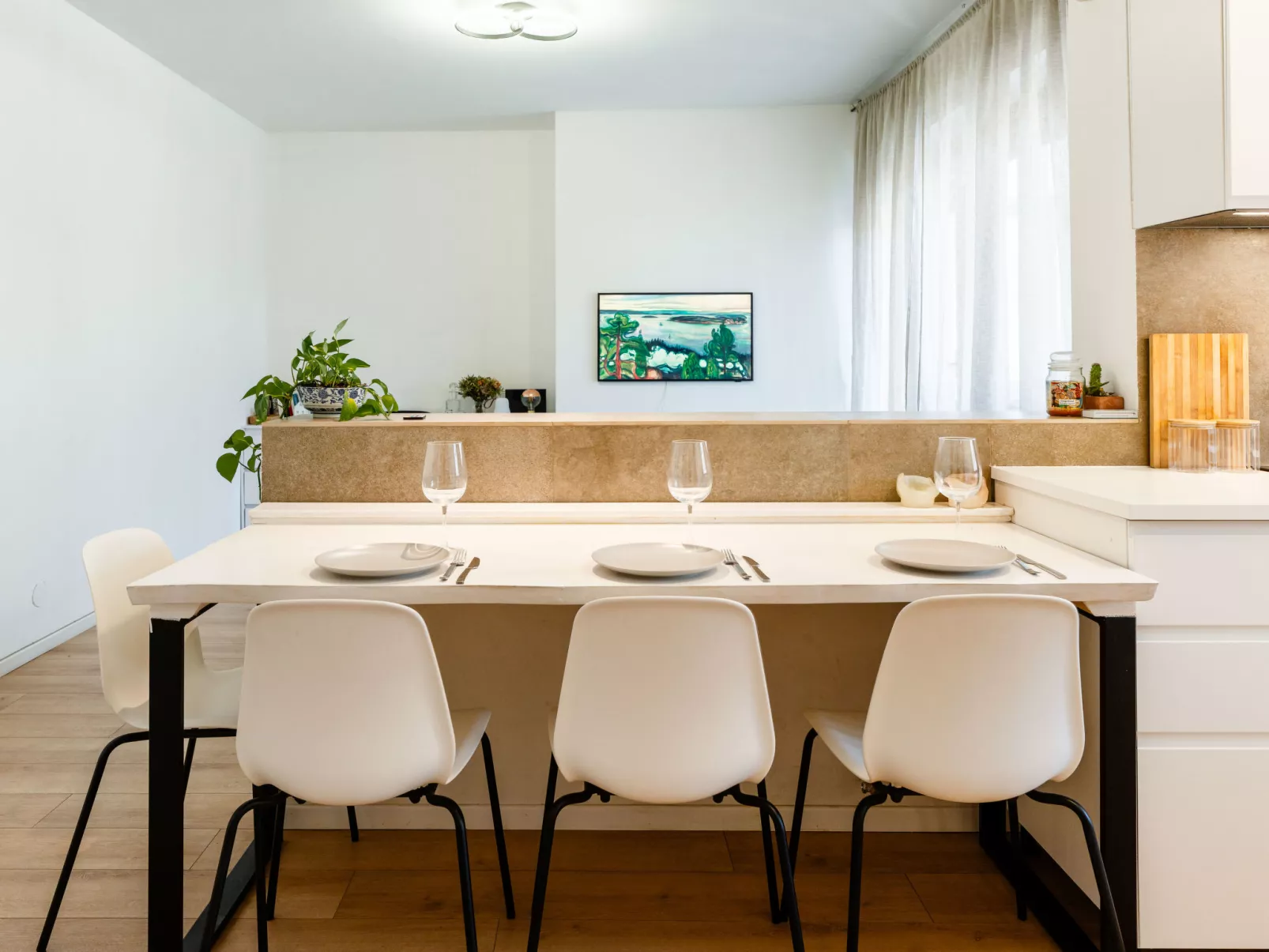 Seaview, Modern Apartment-Drinnen