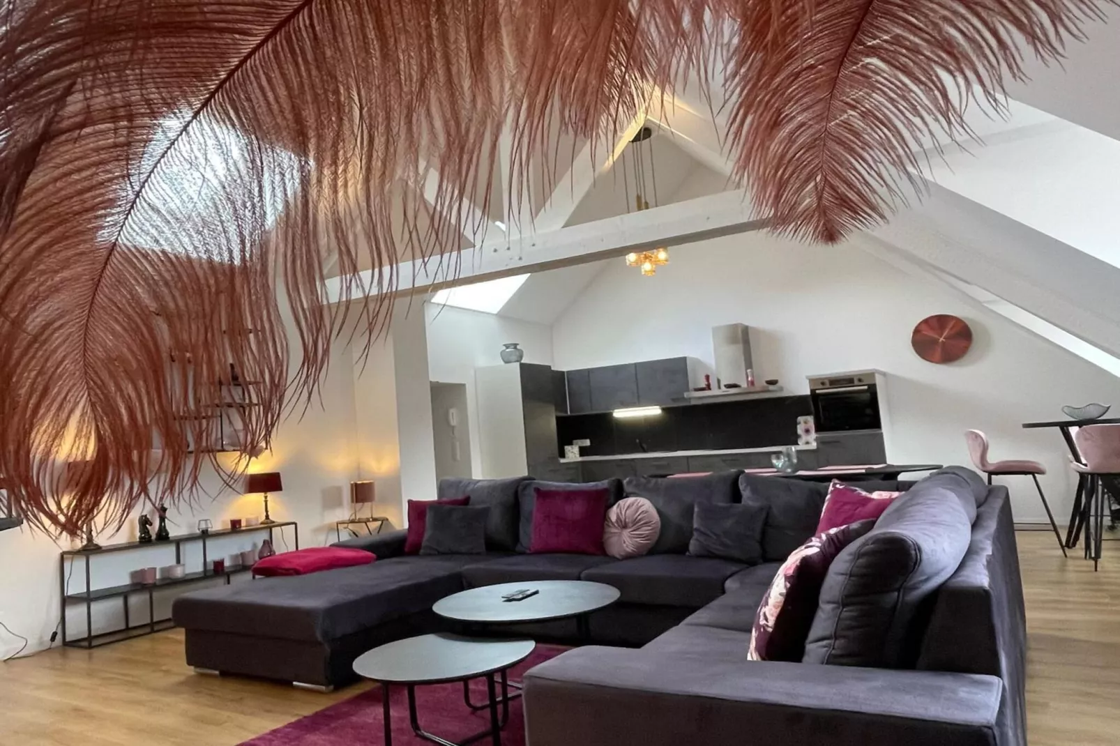 Rooftop Purple-Living room