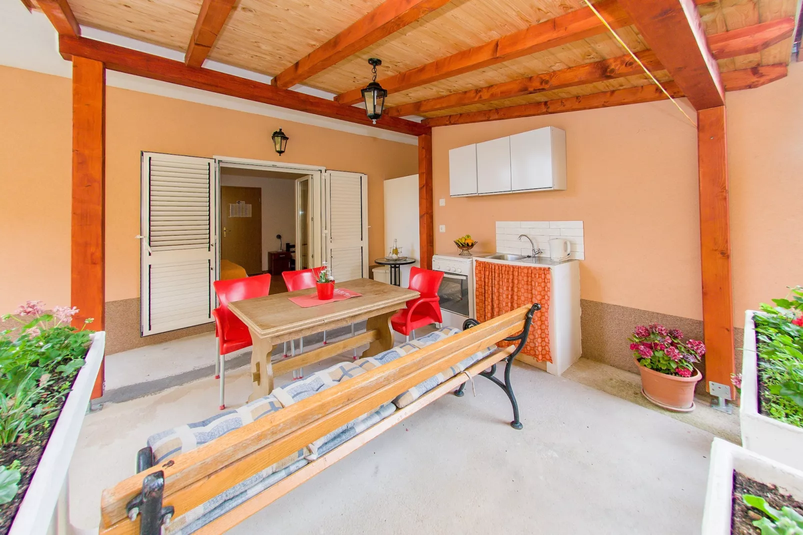 Apartments Anita-Triple room with terrace-Terrace