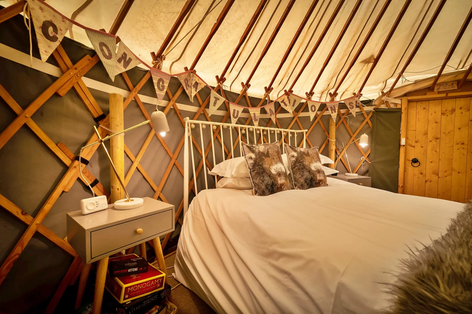 Heather Yurt-Schlafzimmer