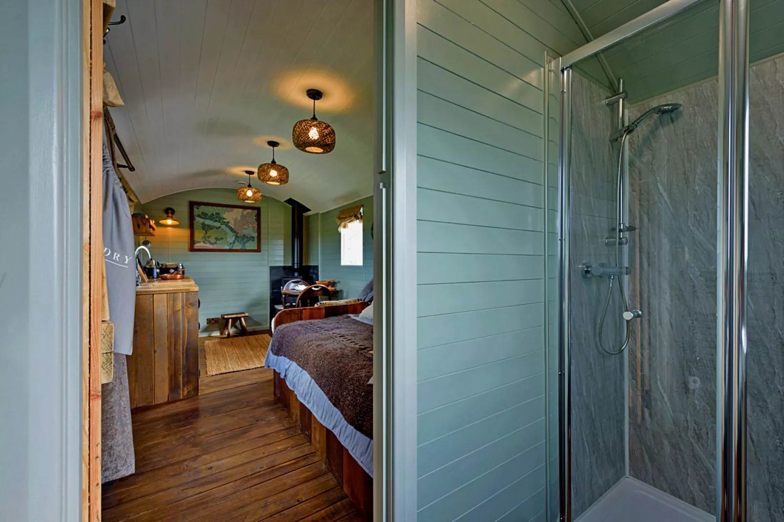 'Joan' Shepherds Hut-Badezimmer