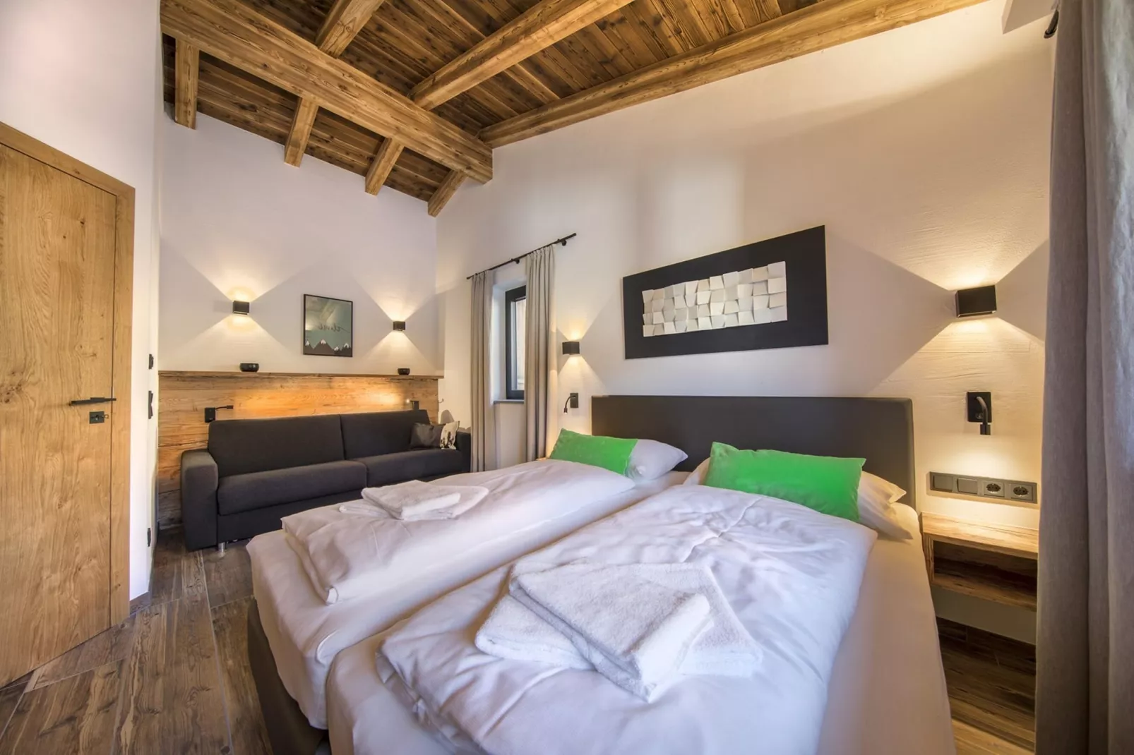 Nationalpark Chalet Schwarze Wand-Bedroom