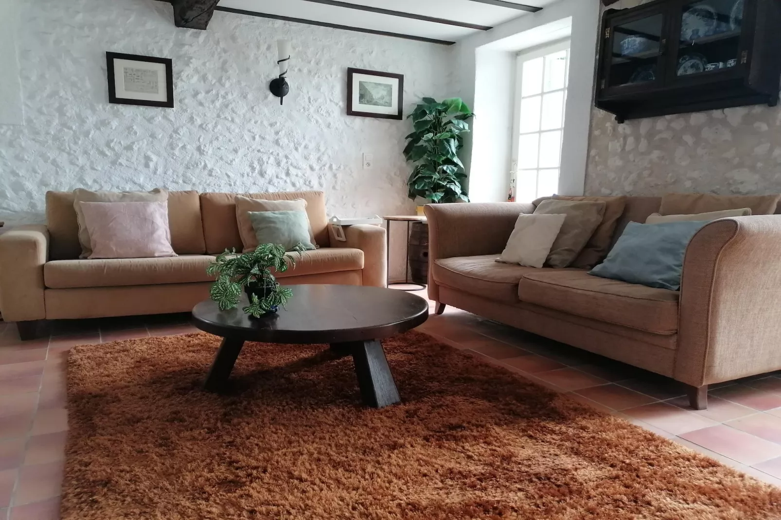 Maison de vacances Lusignac zonder gastverblijf-Living room