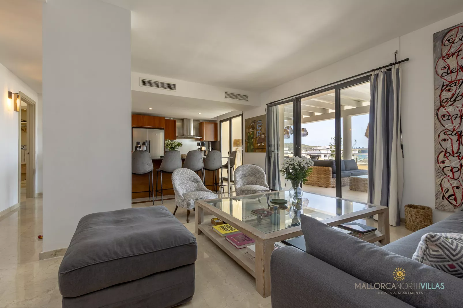 Cala Ventura Espectacular Ático con Vistas-Living room