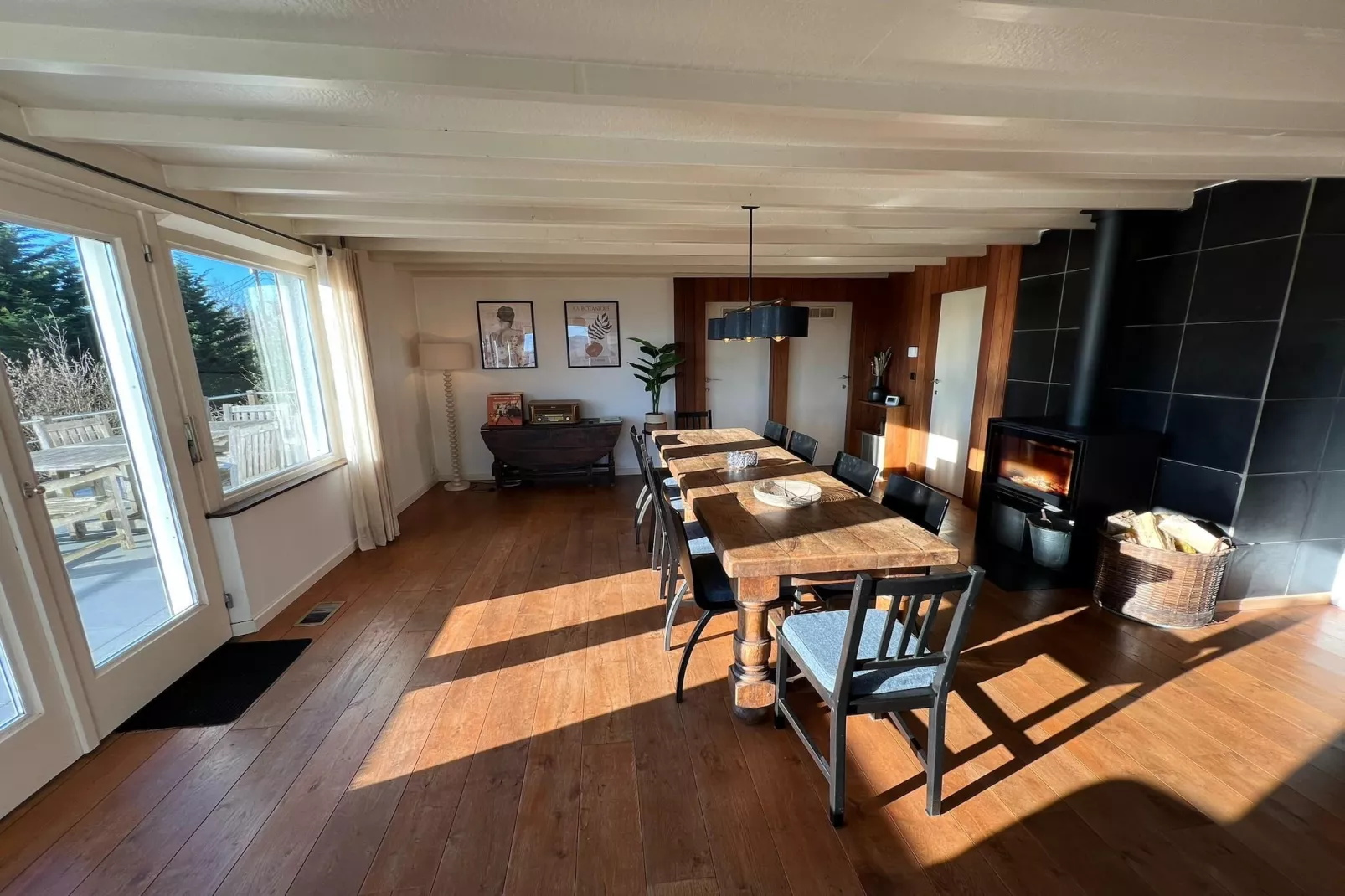 Schöne freistehende Villa mit Sauna in Érezée-Esszimmer