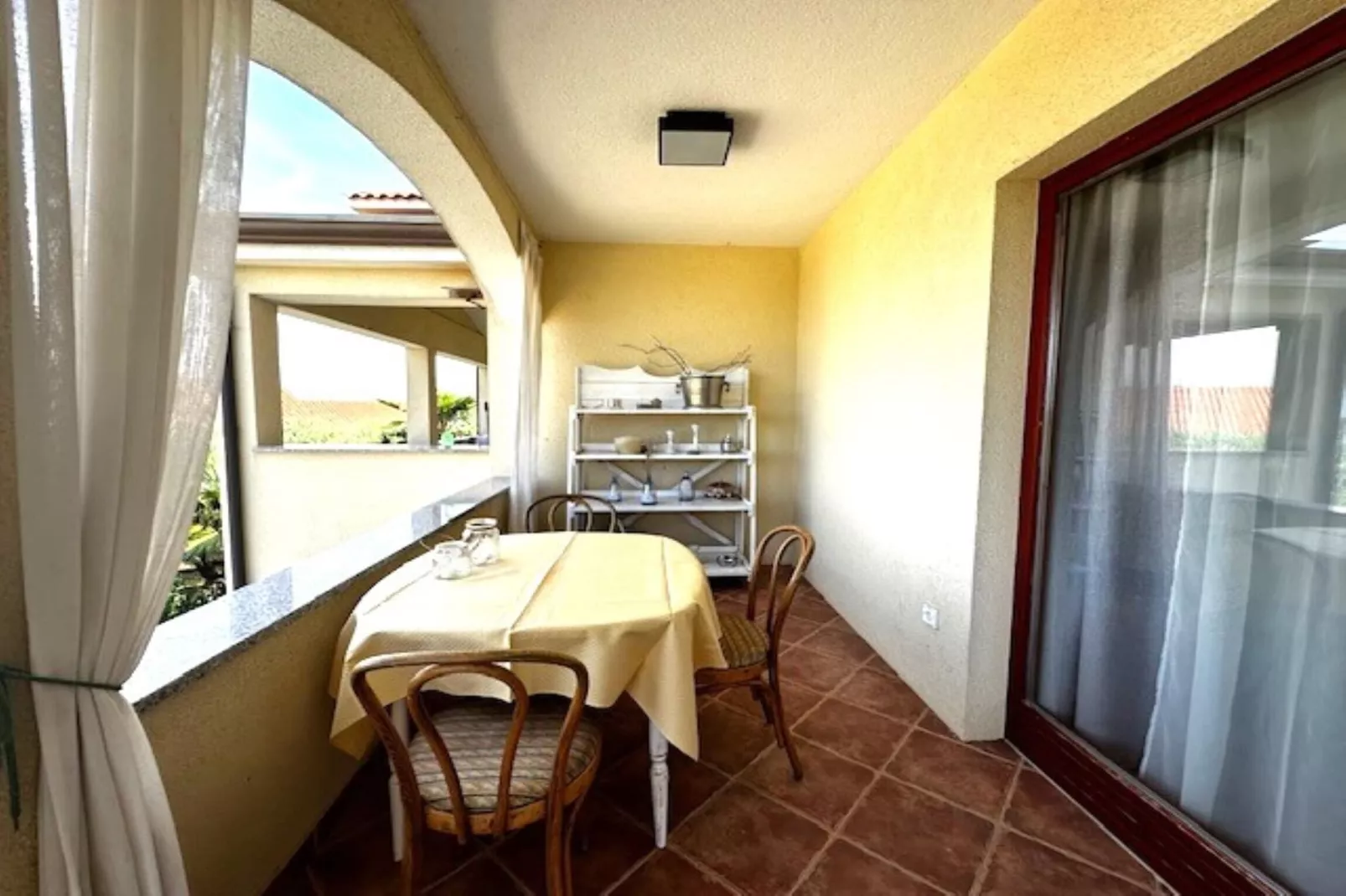 Apartment Branko I in Porec, Istria-Terrace balcony