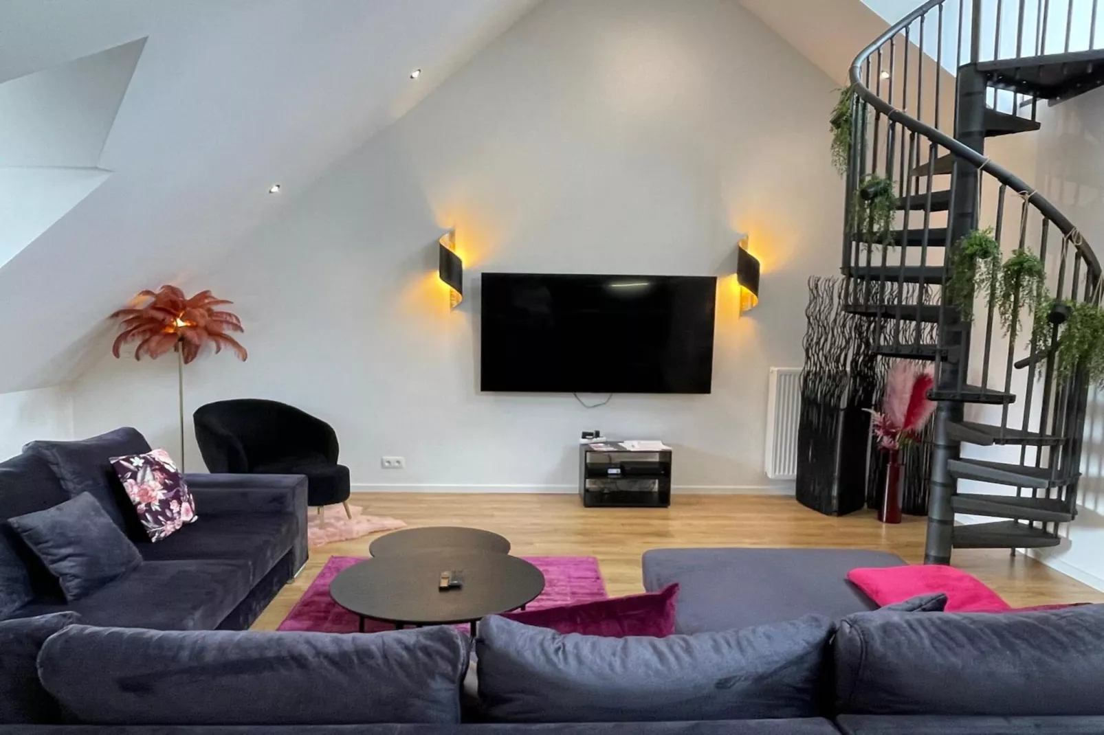 Rooftop Purple-Living room