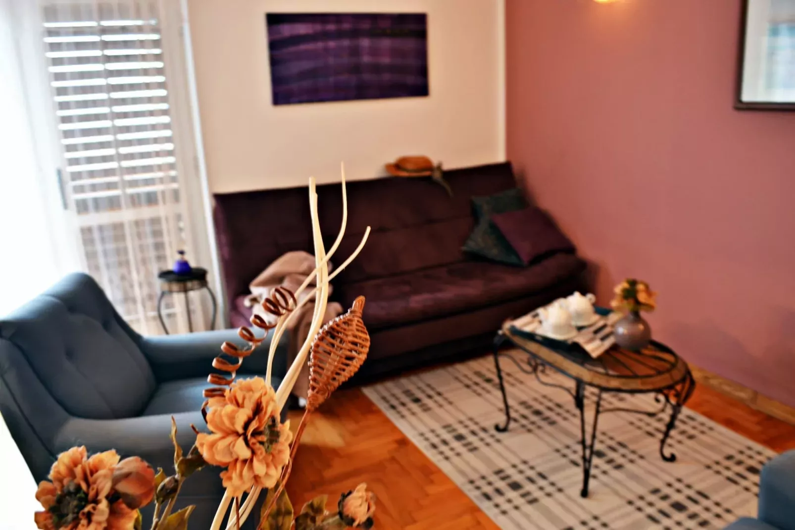 Apartment Ulika - Private Pool, Mountain View-Living room