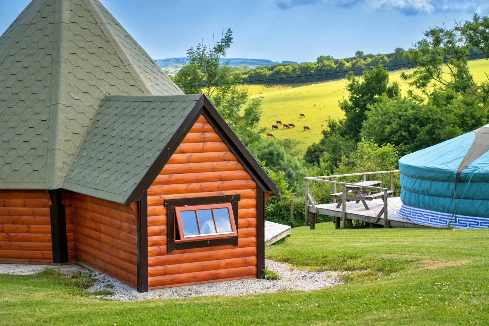 'Exmoor' Wooden Eco-Lodge-Outdoor
