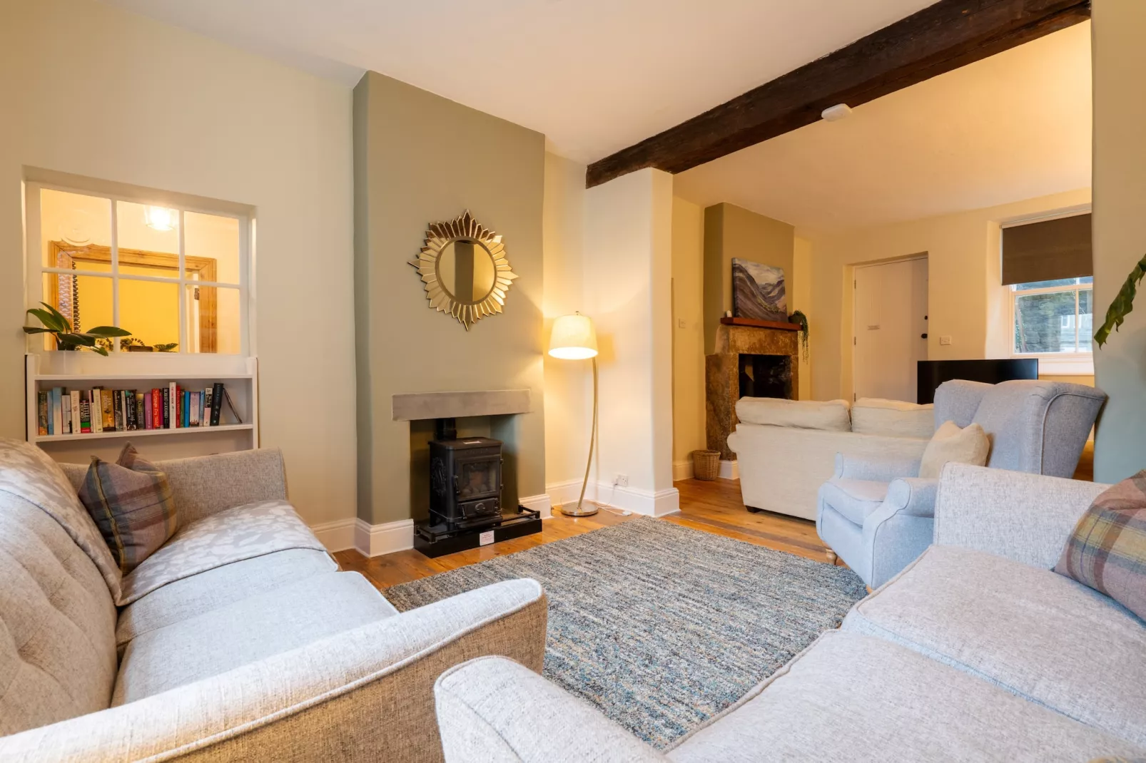 The Cottage at Tideswell-Living room