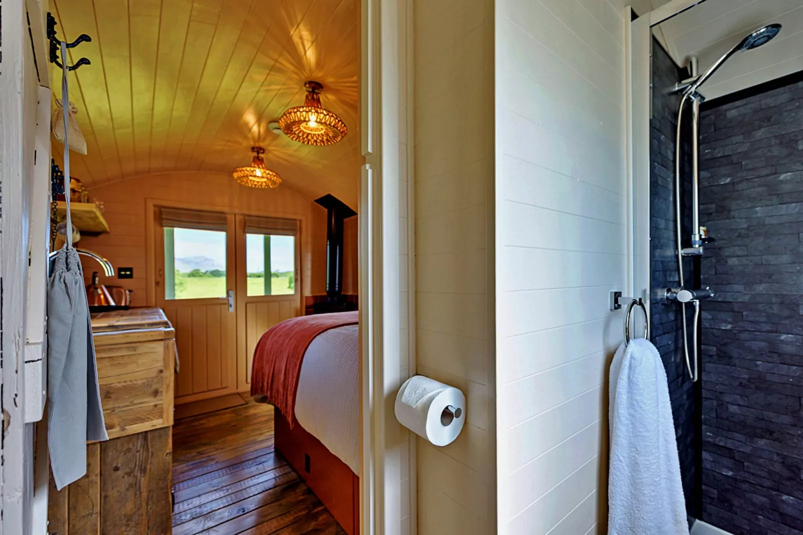 'Marared' Gypsy Hut-Badezimmer