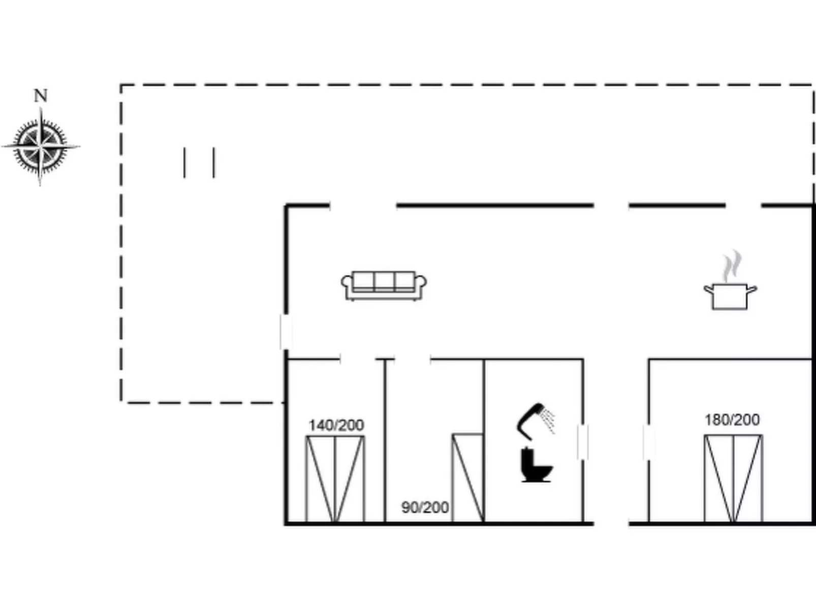 "Thiodver" - 250m from the sea-Inside