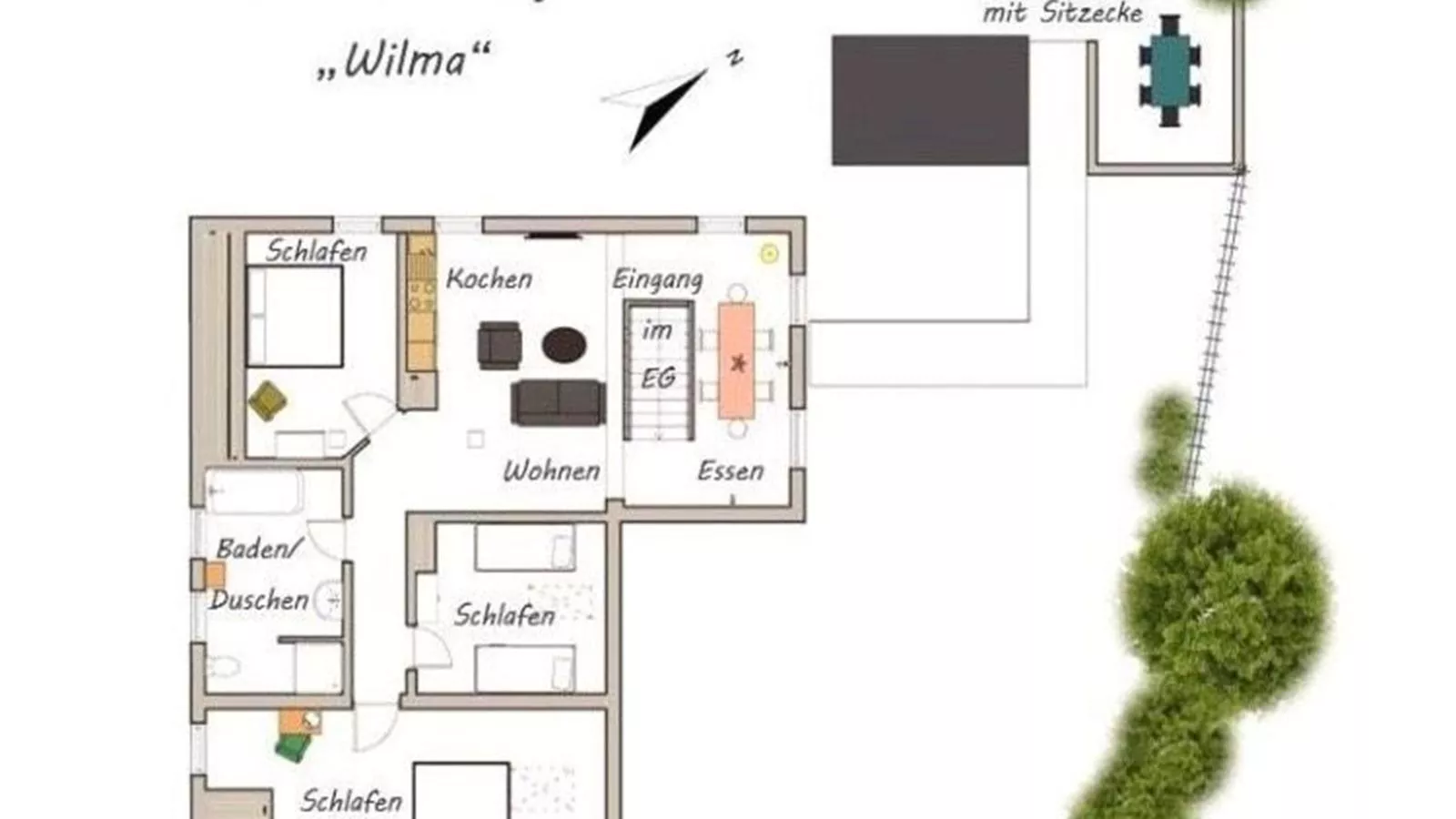 Wilma - direkt an der Ostsee-Floor plan