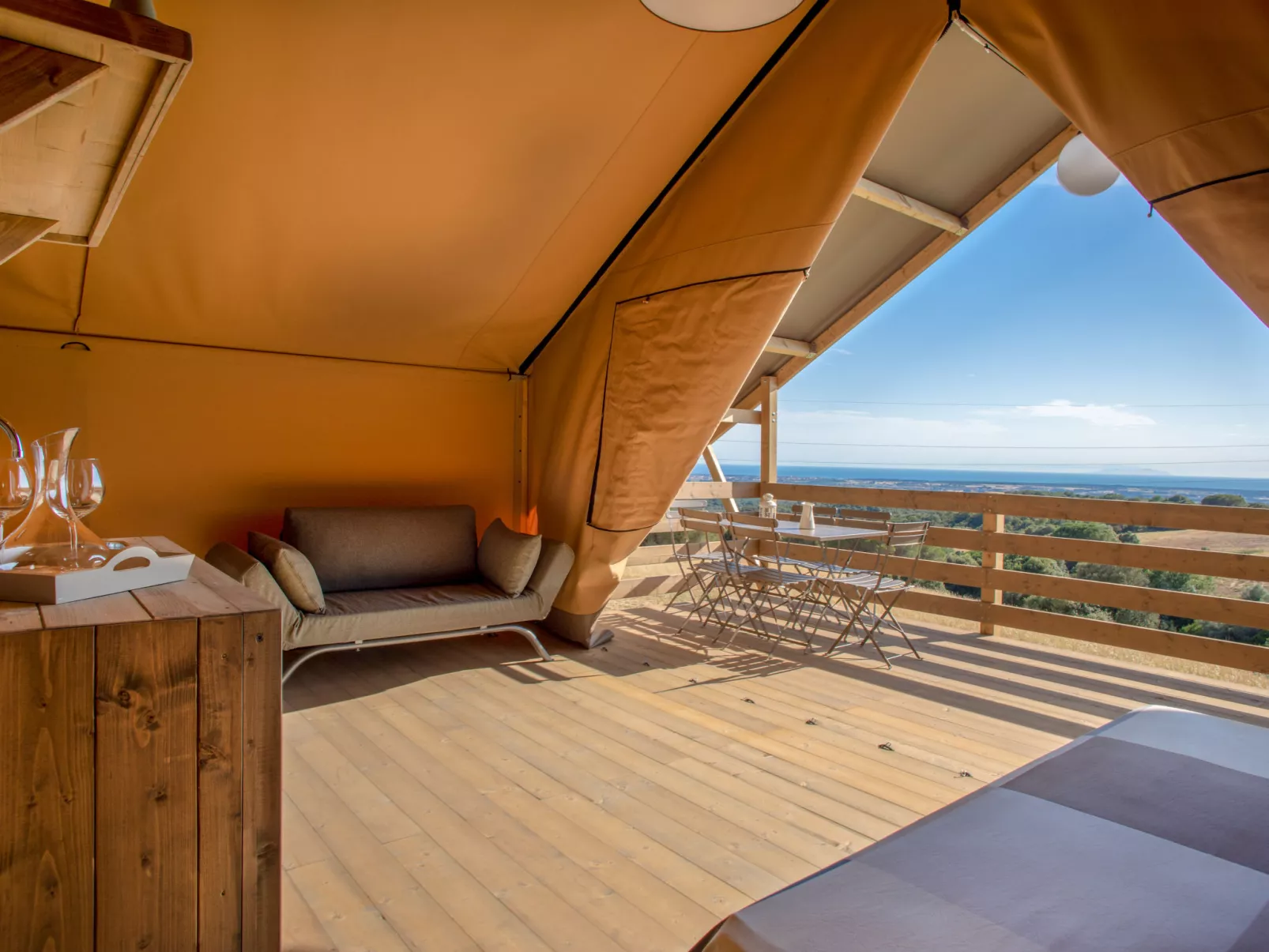 Glampingtent Venere-Inside