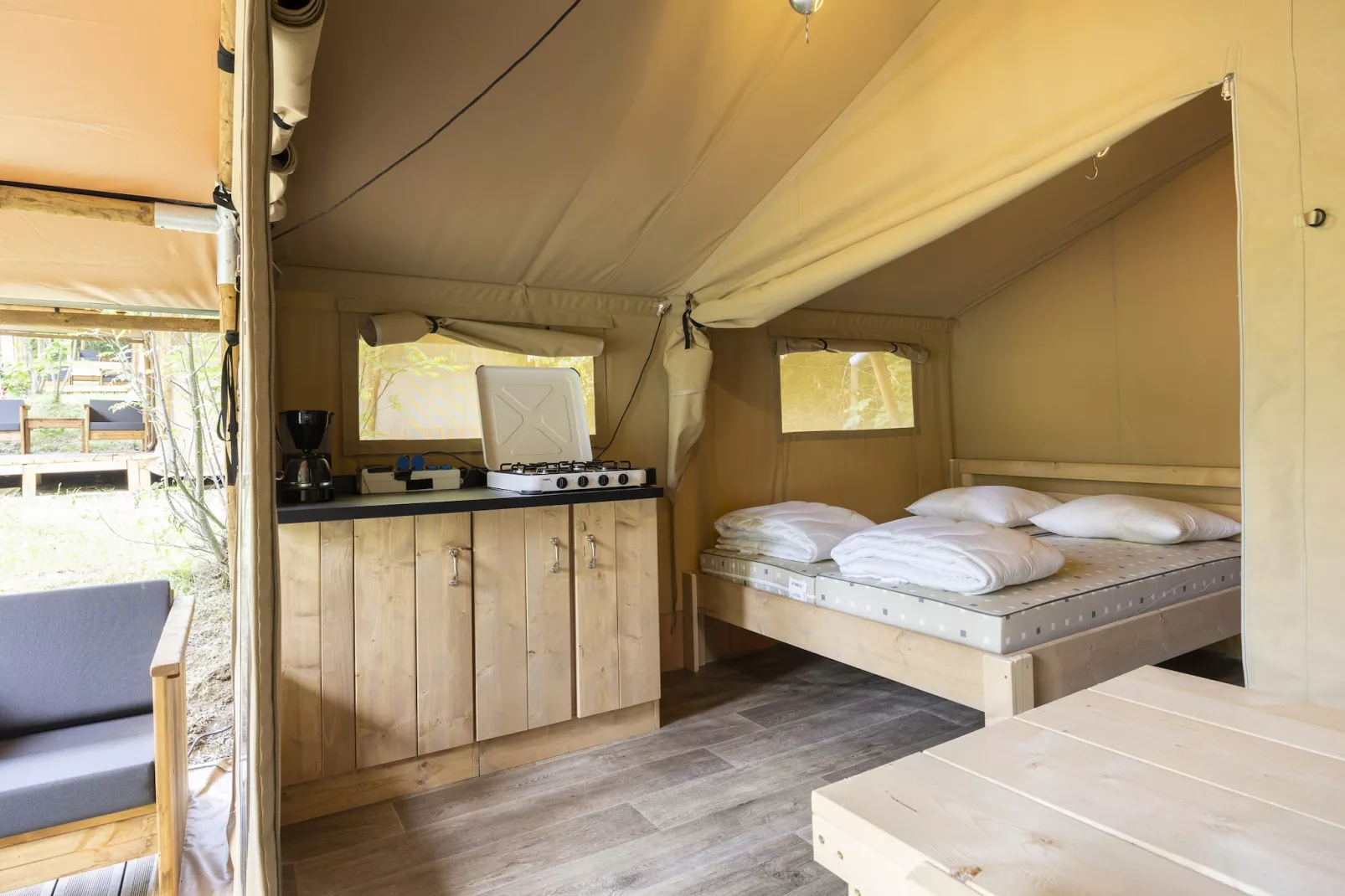 Safaritent 5 persons-Bedroom