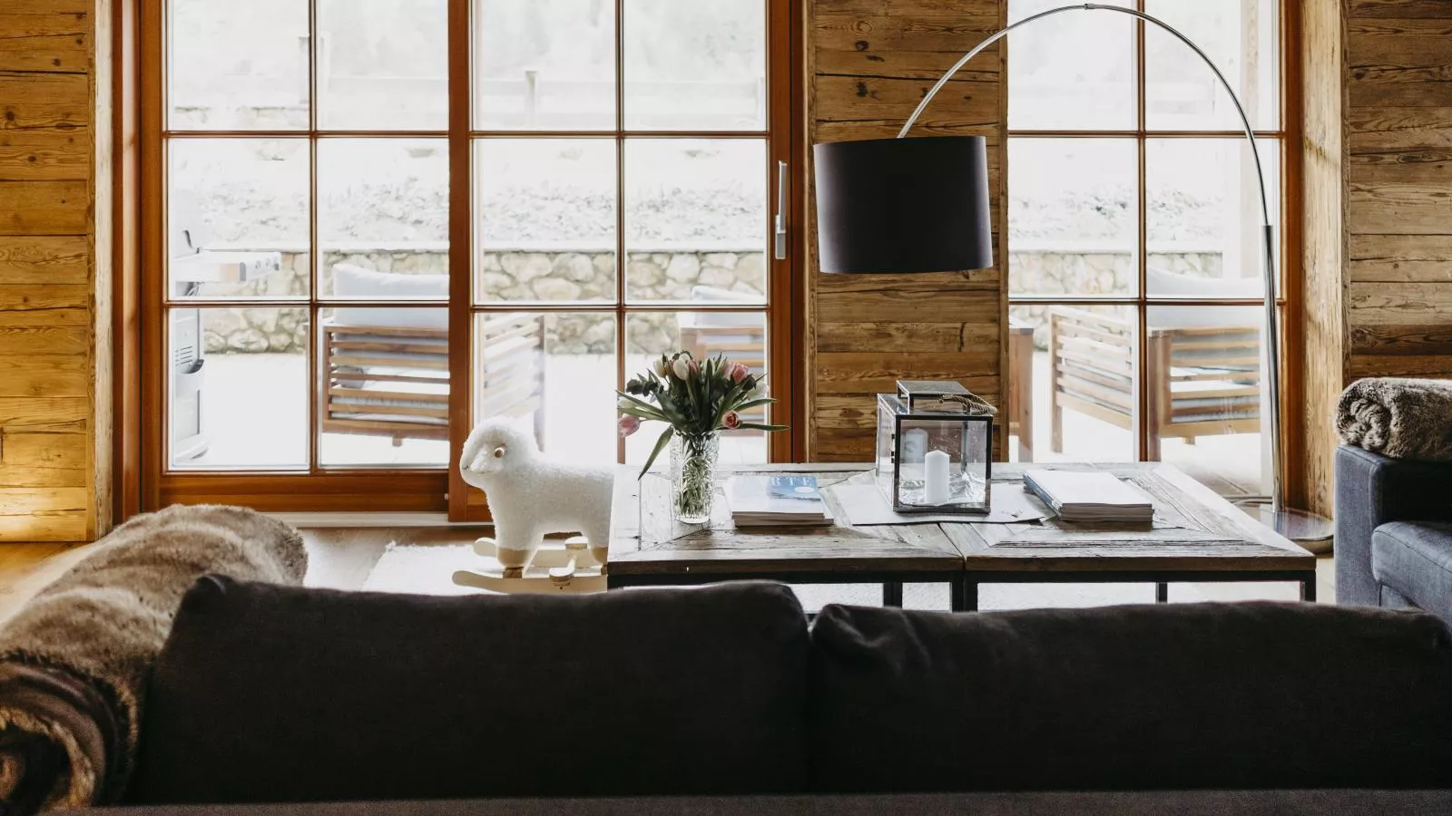 Kitz Boutique Chalet am Lift-Wohnzimmer