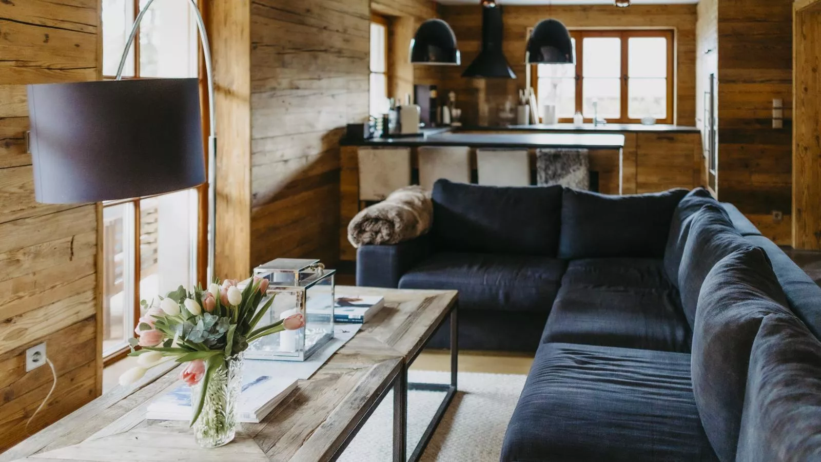 Kitz Boutique Chalet am Lift-Wohnzimmer