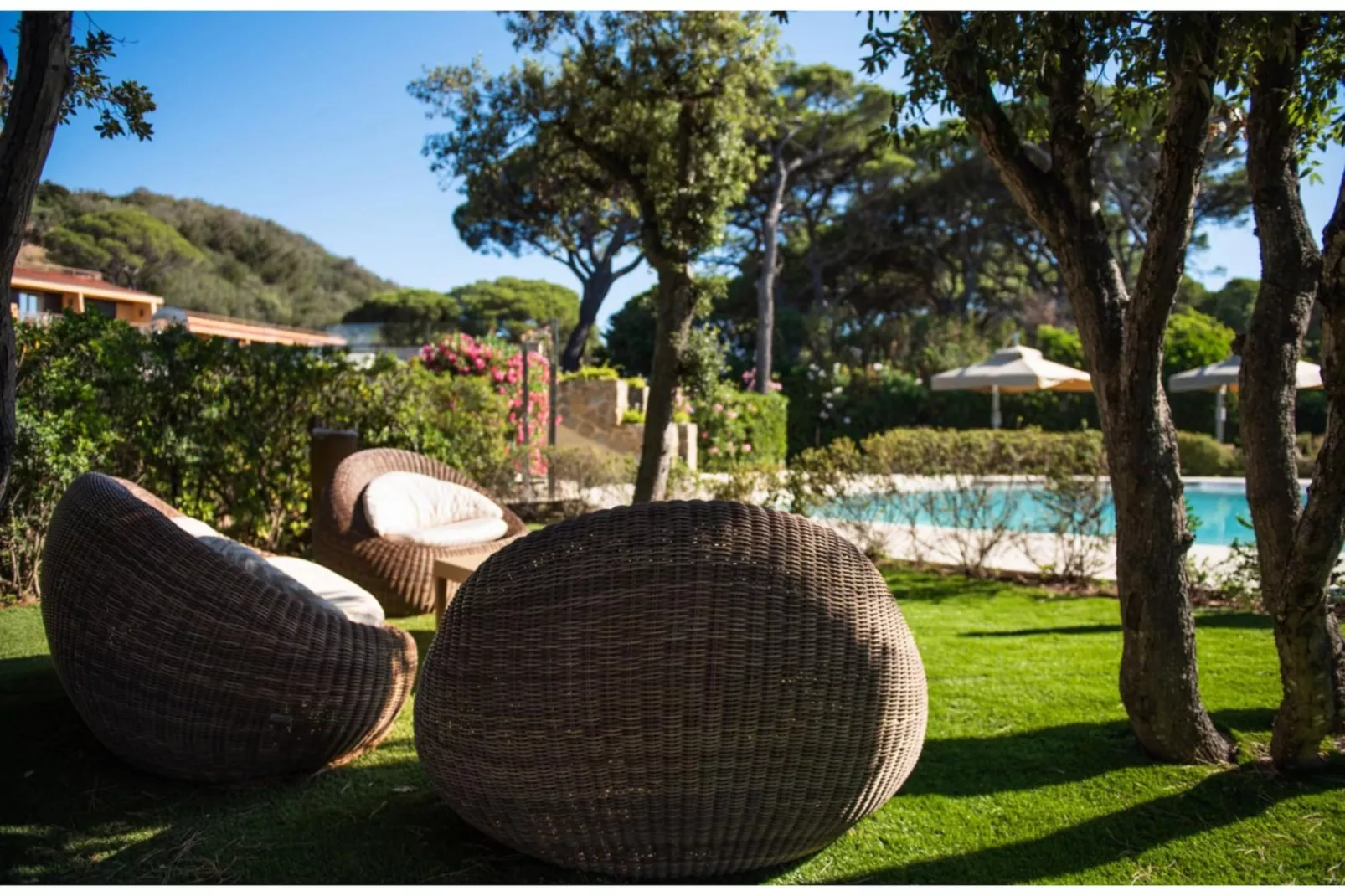 ROCCAMARE RESORT 1-Zi-App Studio Deluxe BK/TE 28 qm-Pool