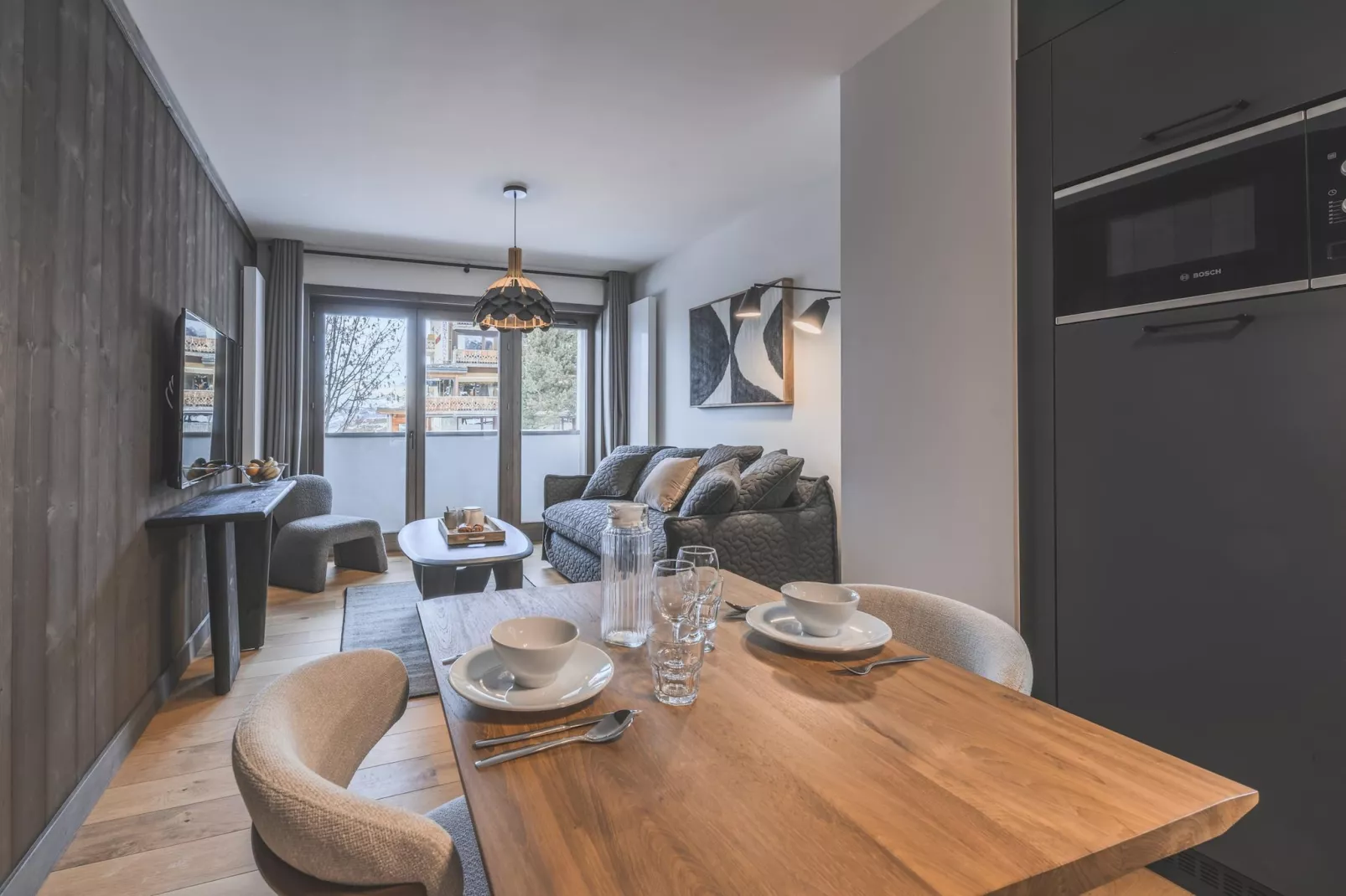Résidence PLAN PEISEY Le Quartz -A24S-Dining room