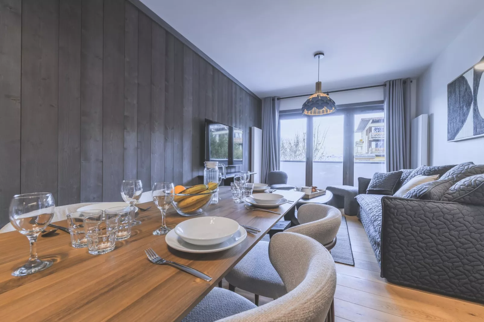 Résidence PLAN PEISEY Le Quartz -A36S-Dining room