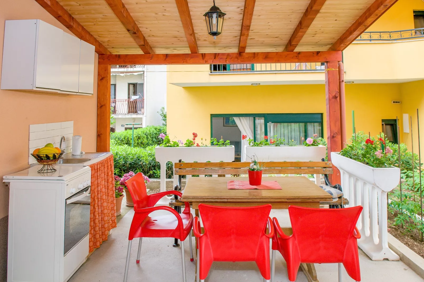 Apartments Anita-Triple room with terrace-Terrace