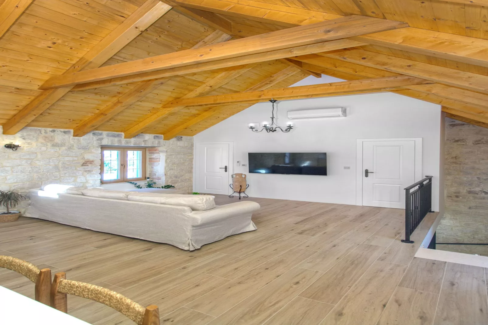 Stone House Trogir-Living room