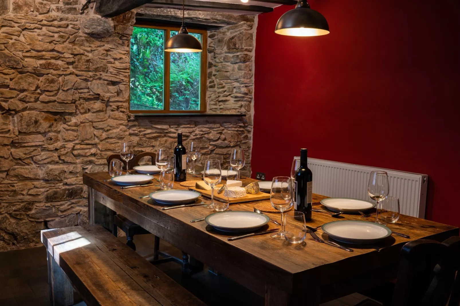 Lower Aylescott Farmhouse-Dining room