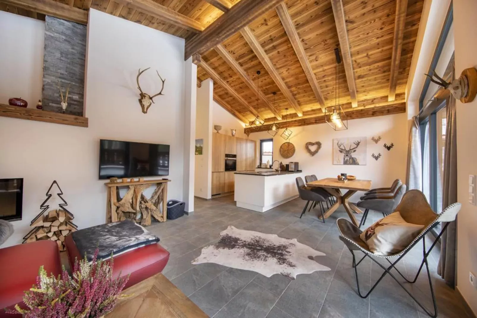 Nationalpark Chalet Keeseck-Living room