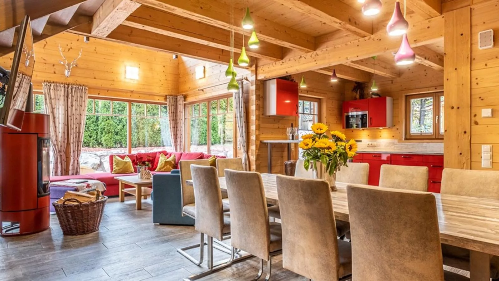 Luxury Lodge Kaprun XL-Dining room