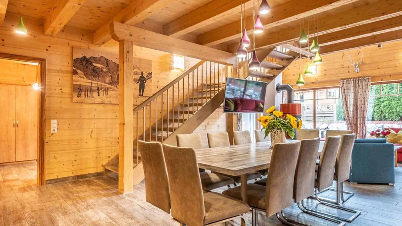 Luxury Lodge Kaprun XL-Dining room
