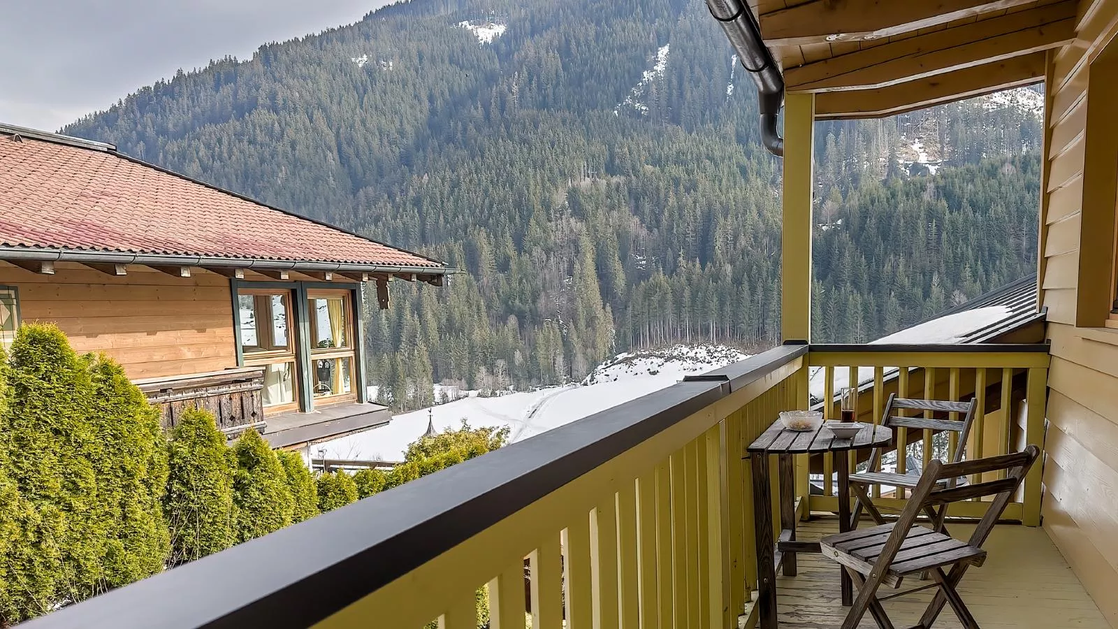 Chalet Sanna Hinterlengau-Terrace balcony