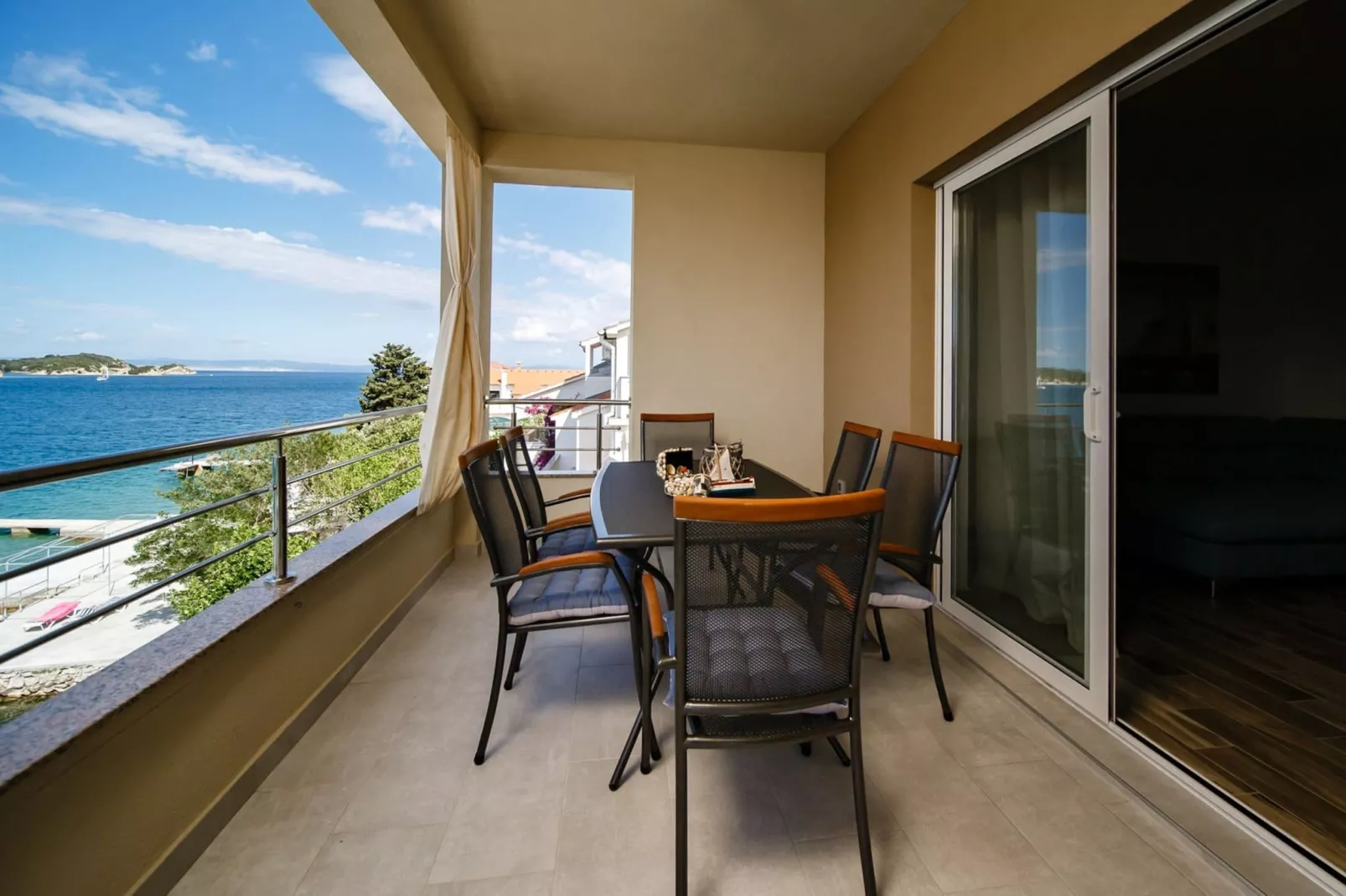 Villa Guliva - Apartment Blue Sea with Sea View-Balcon-terrasse